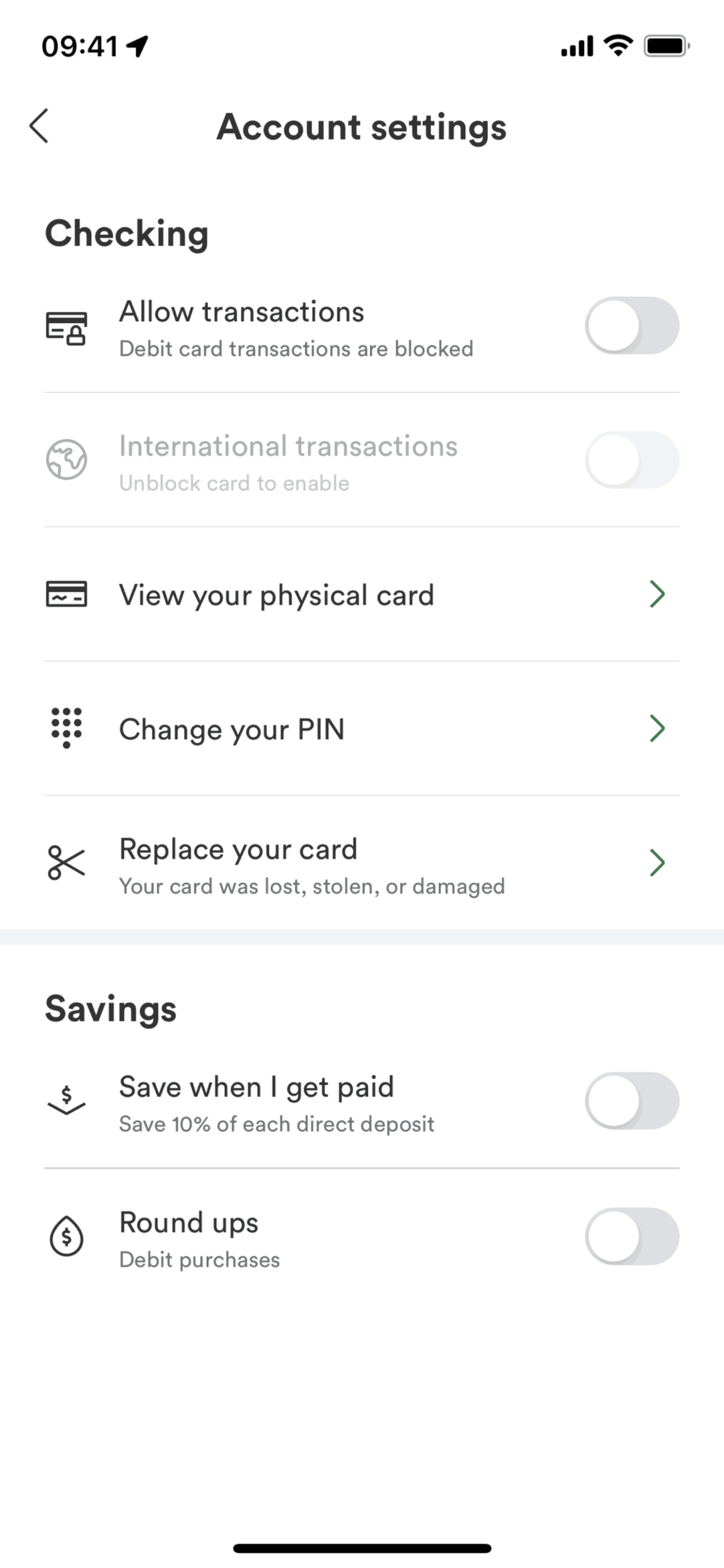Chime iOS Finance interface screenshot 11