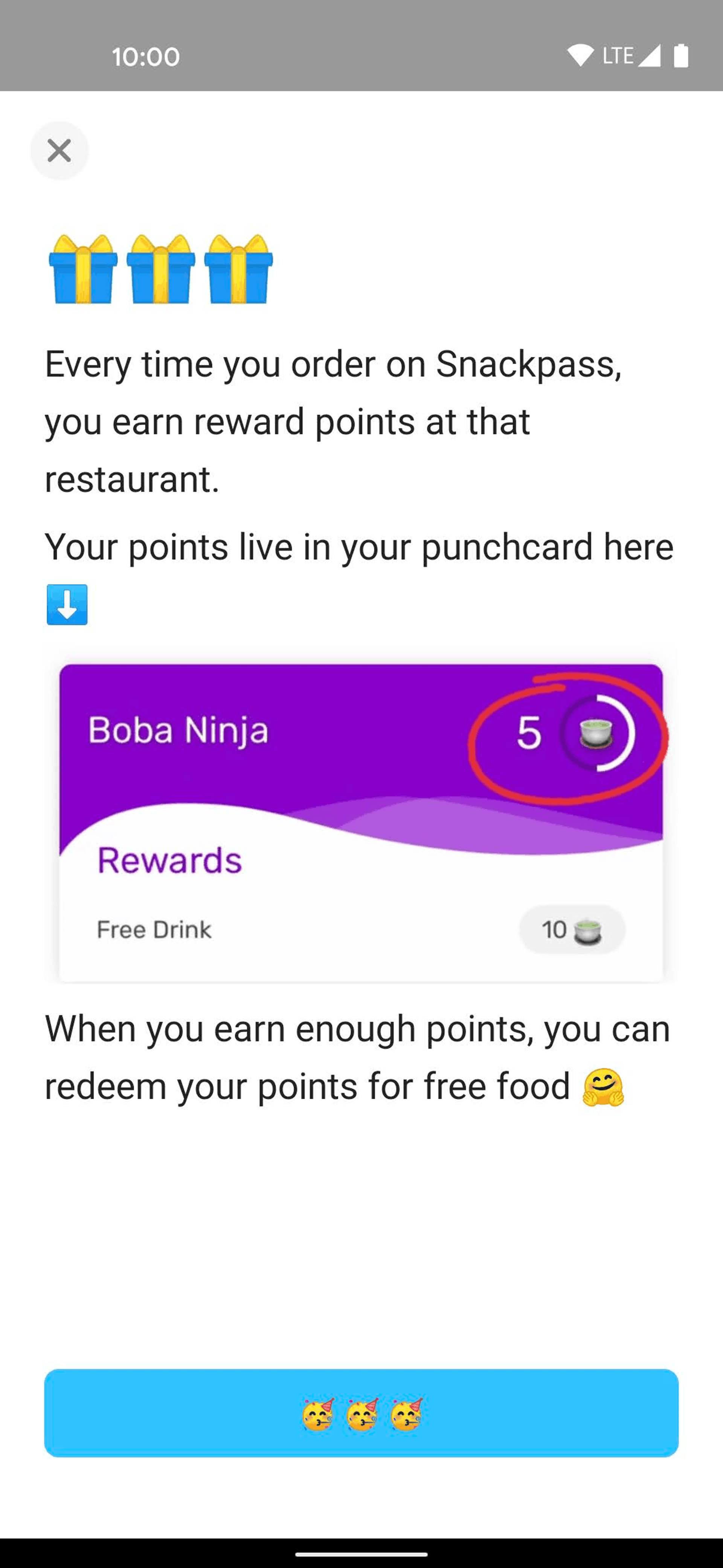 Snackpass Android Food & Drink interface screenshot 9