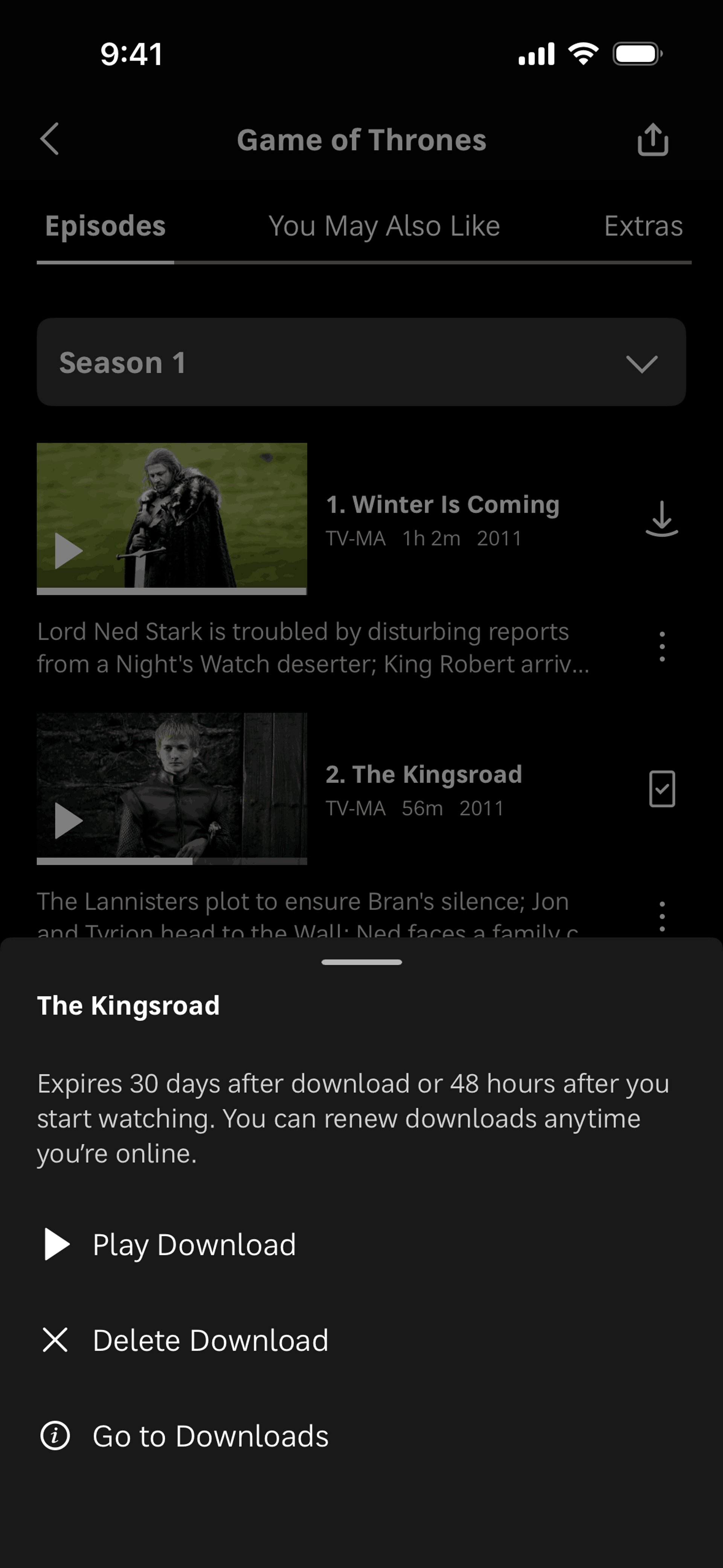 Max iOS Entertainment interface screenshot 20