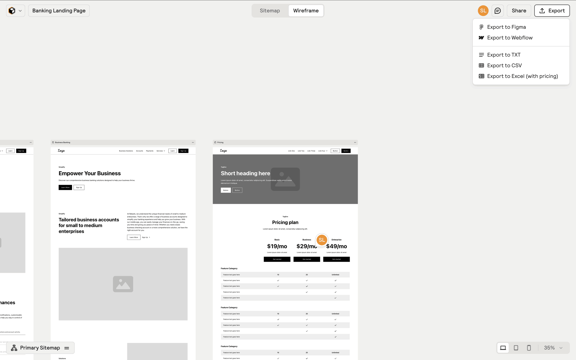 Relume Web AI interface screenshot 14