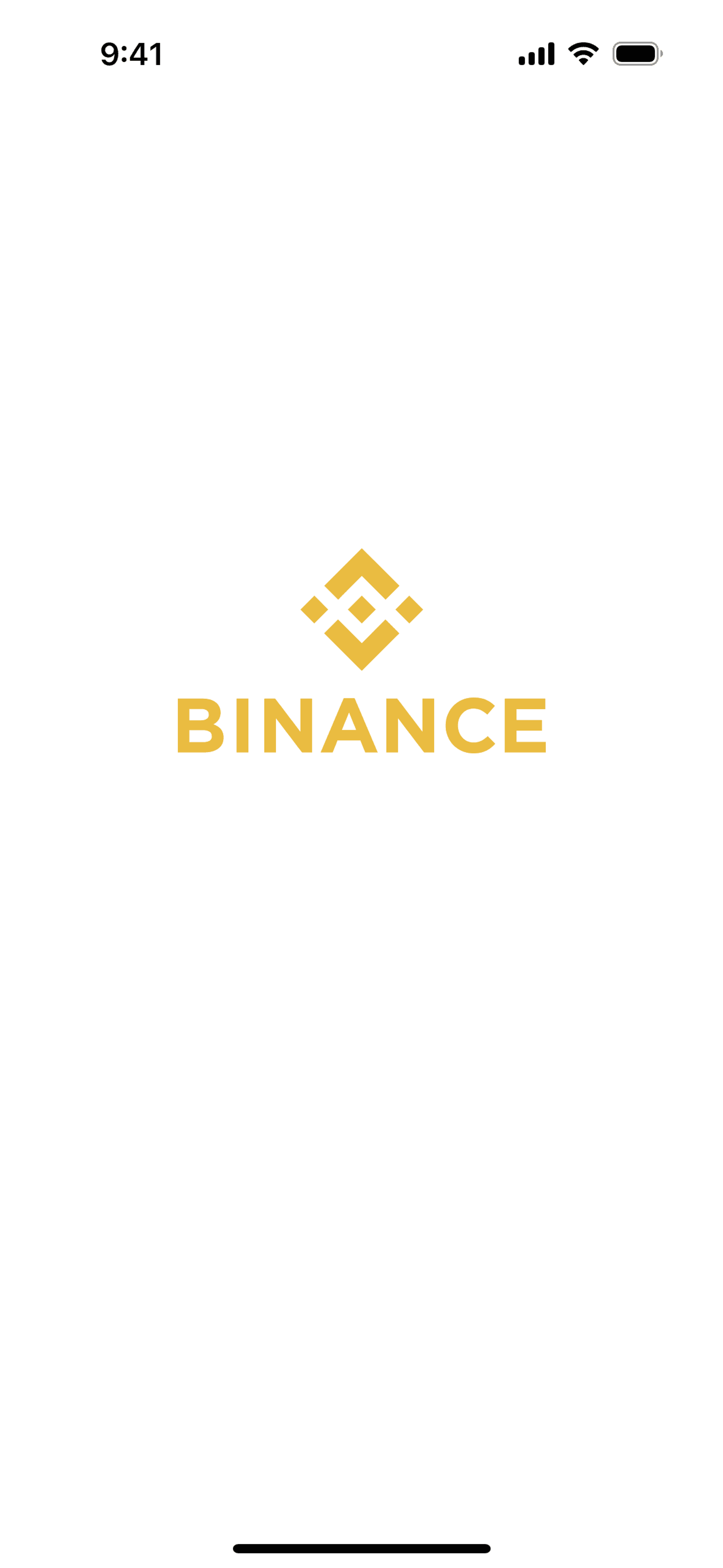 Binance iOS Finance interface screenshot 1