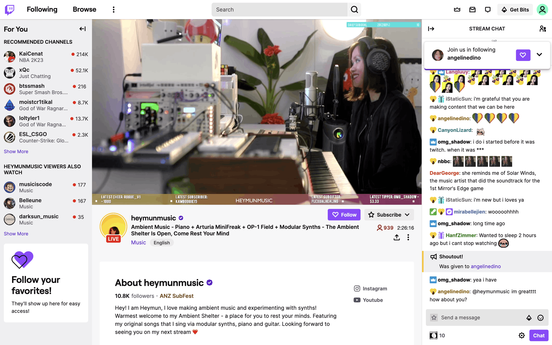 Twitch Web Photo & Video interface screenshot 4