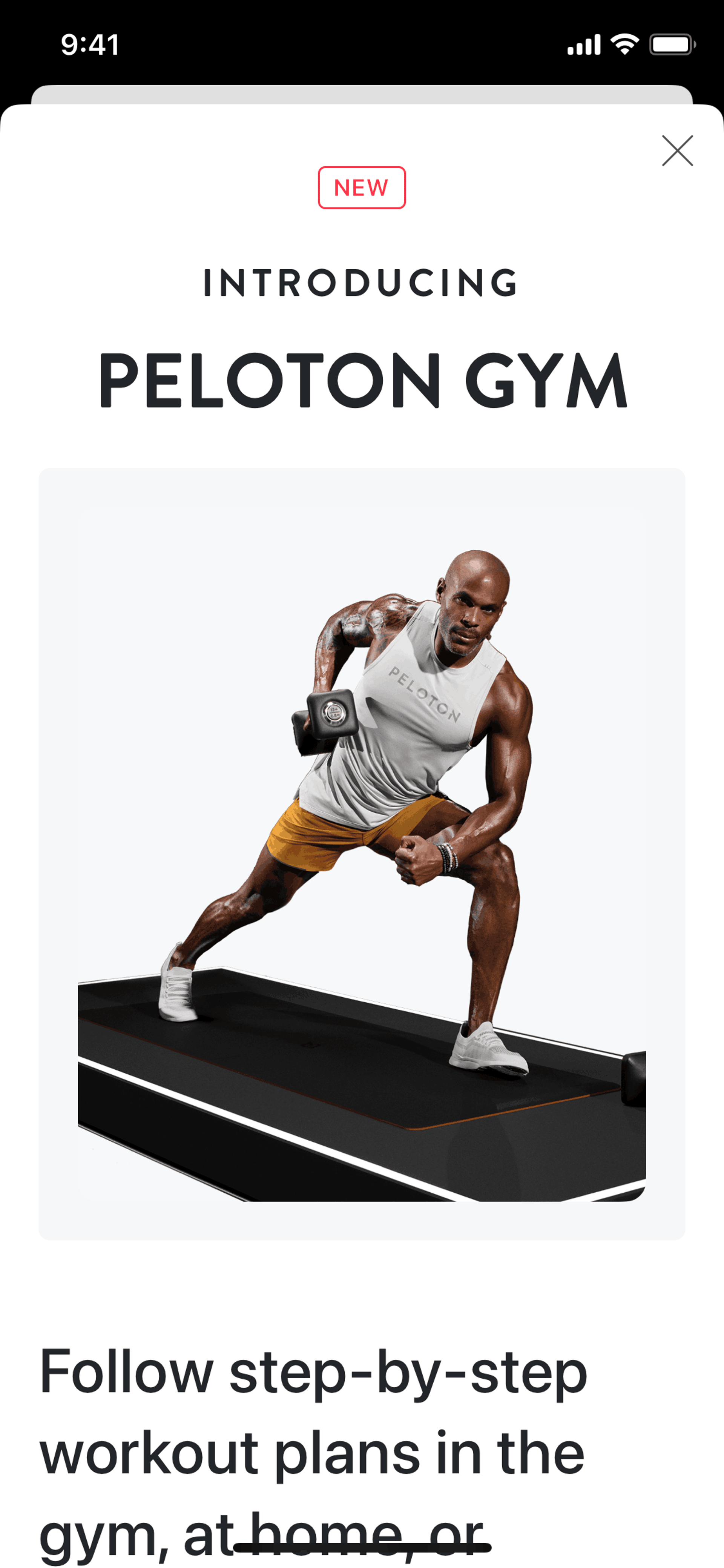 Peloton iOS Health & Fitness interface screenshot 7