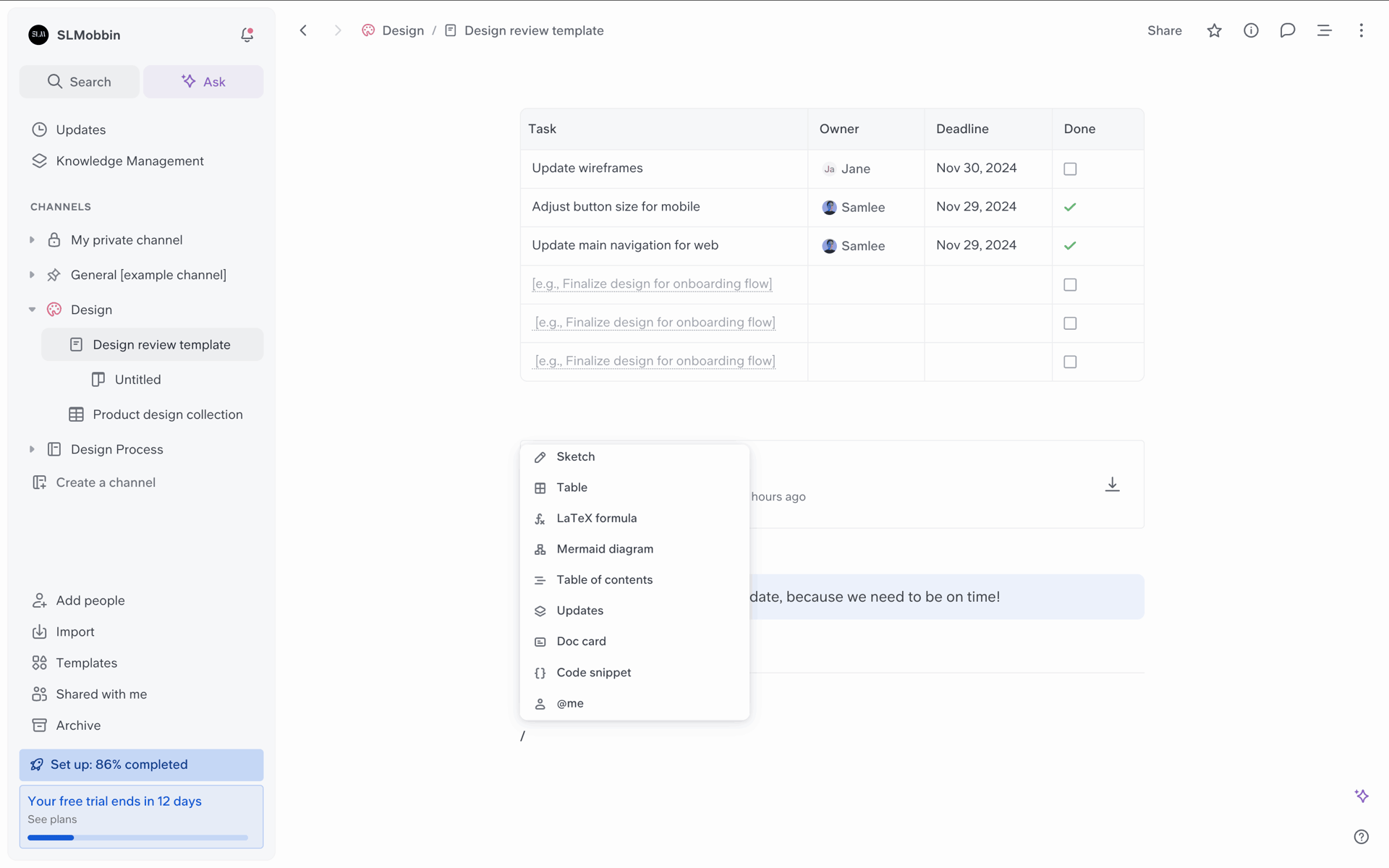 Slite Web Productivity interface screenshot 19