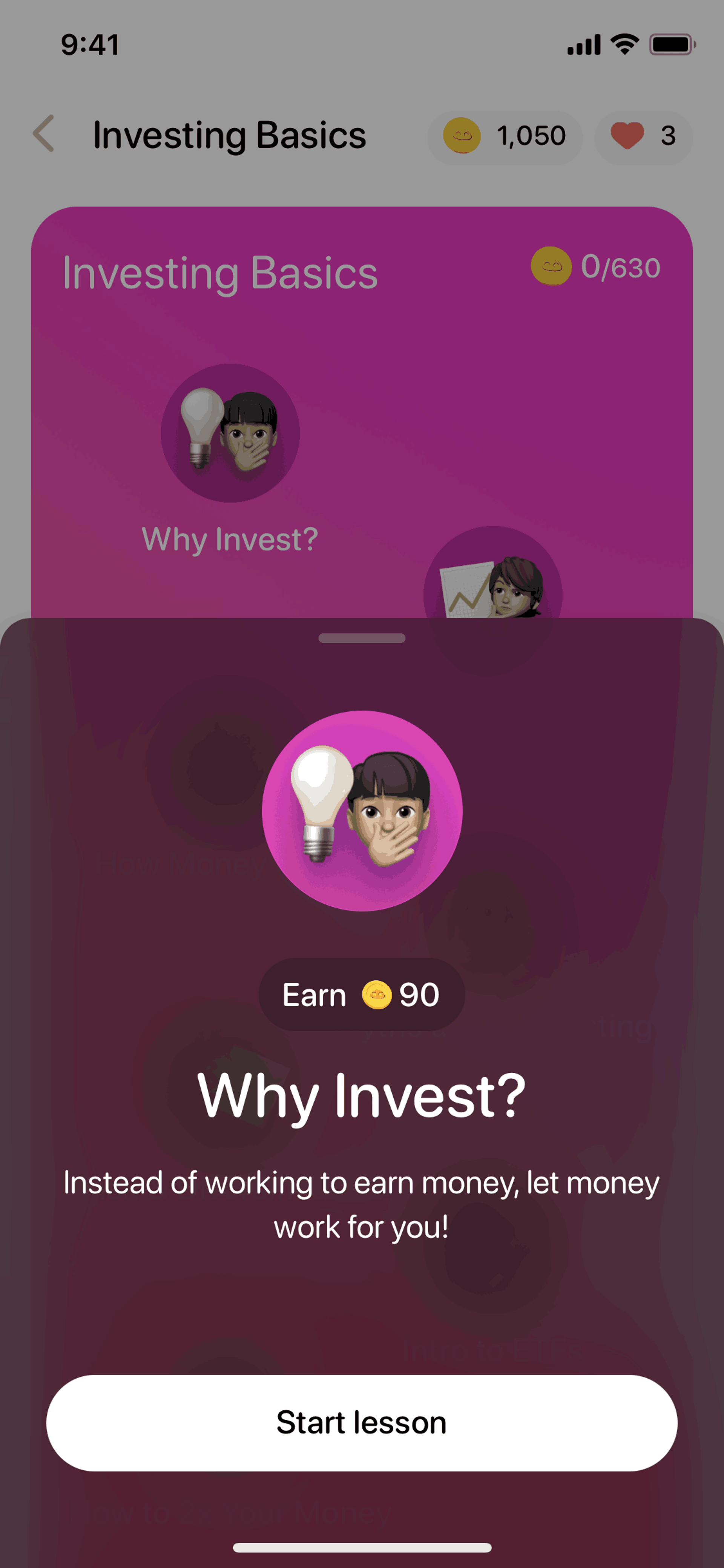 Bloom iOS Finance interface screenshot 5