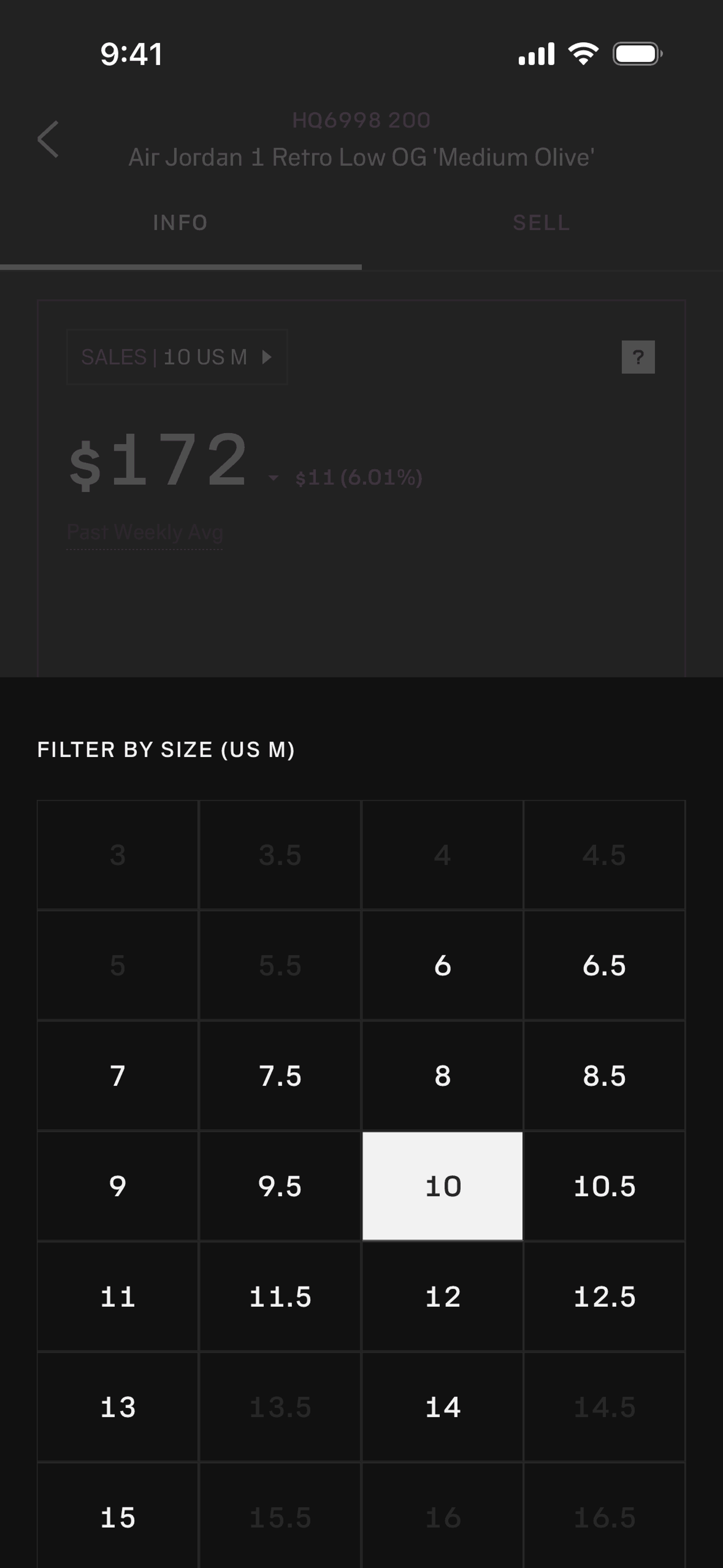 alias iOS Shopping interface screenshot 20