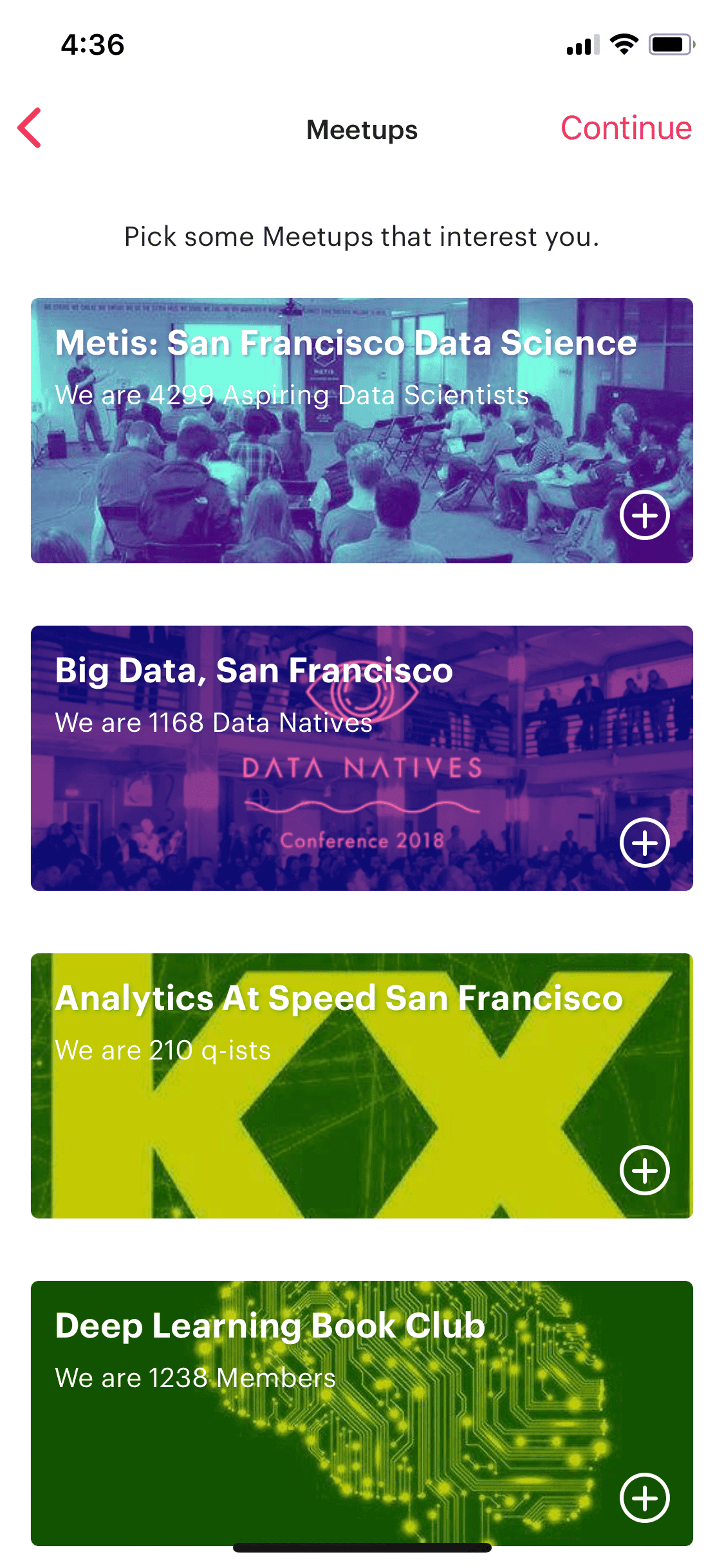 Meetup iOS Social Networking interface screenshot 9