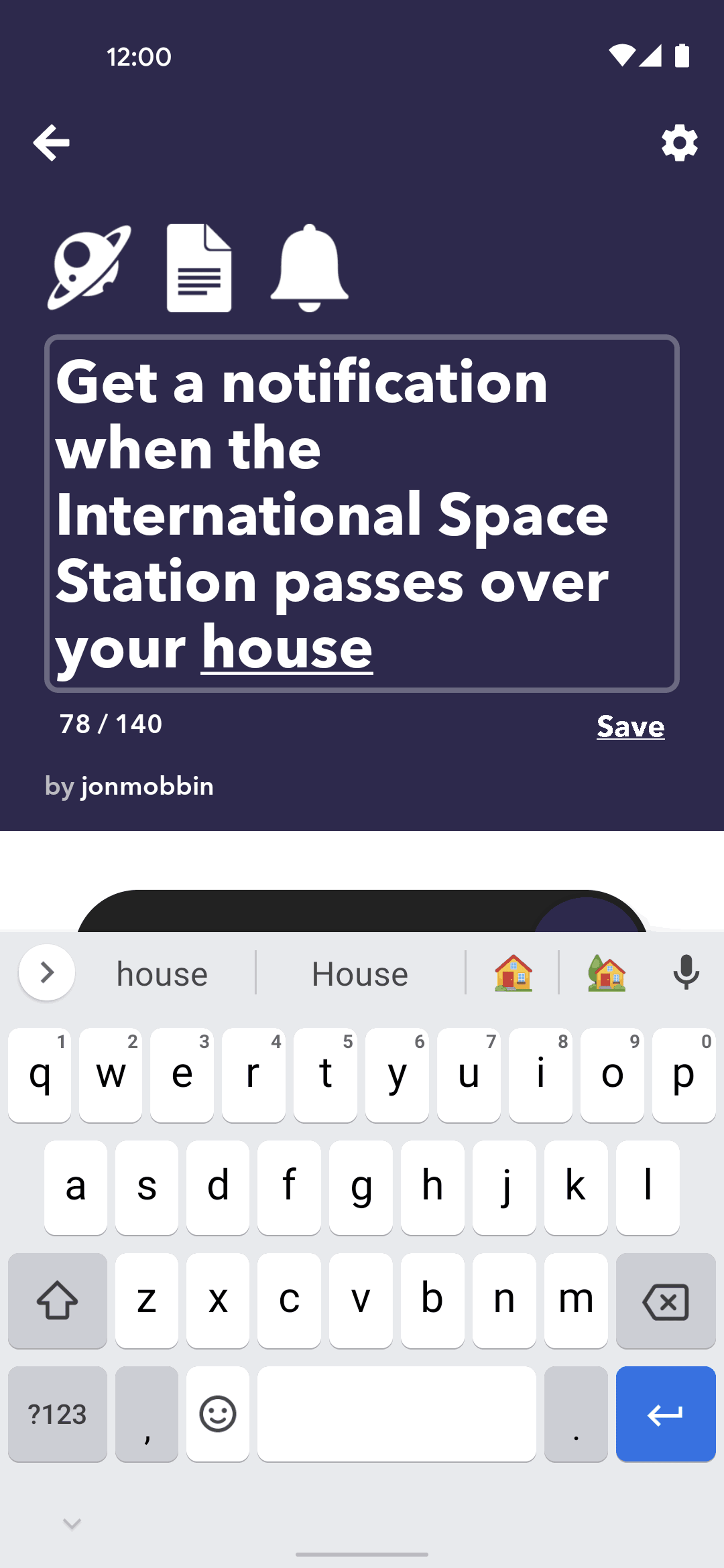 IFTTT Android Productivity interface screenshot 8
