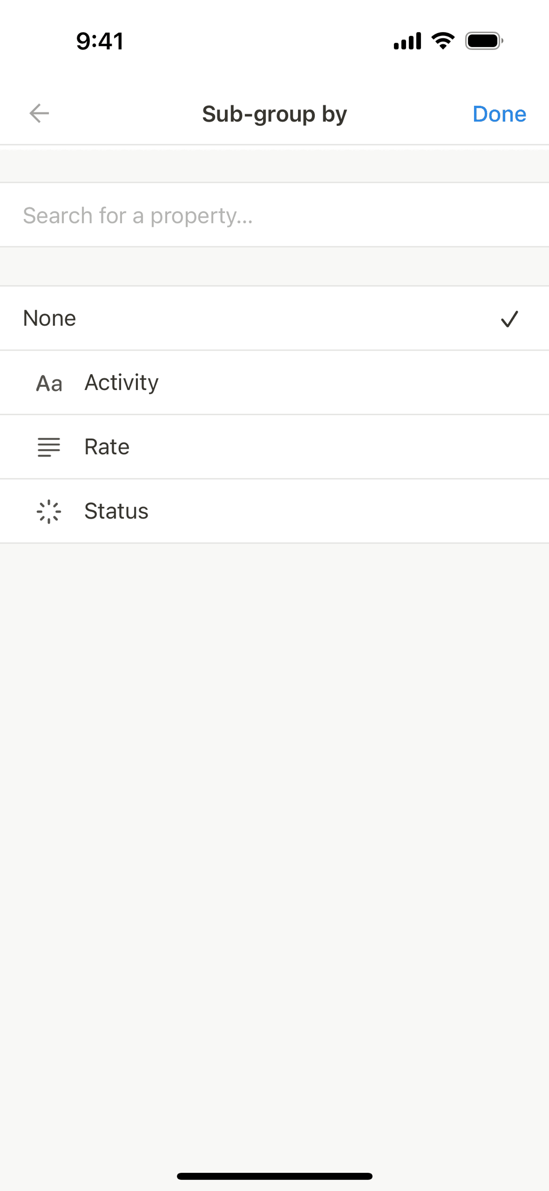 Notion iOS Collaboration interface screenshot 9