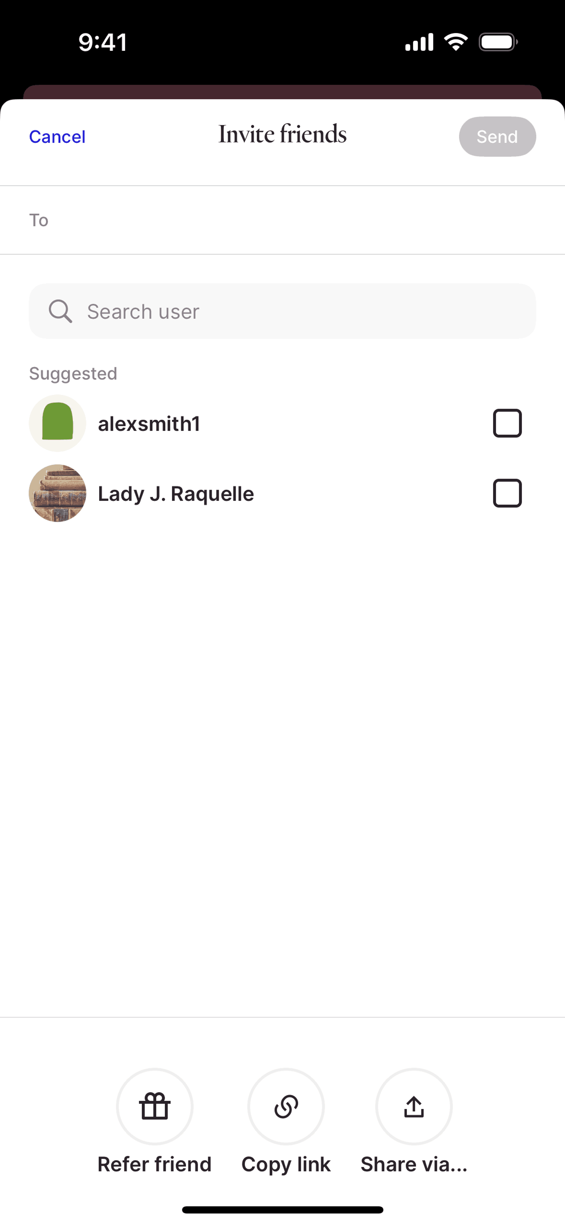 Fable iOS Social Networking interface screenshot 10