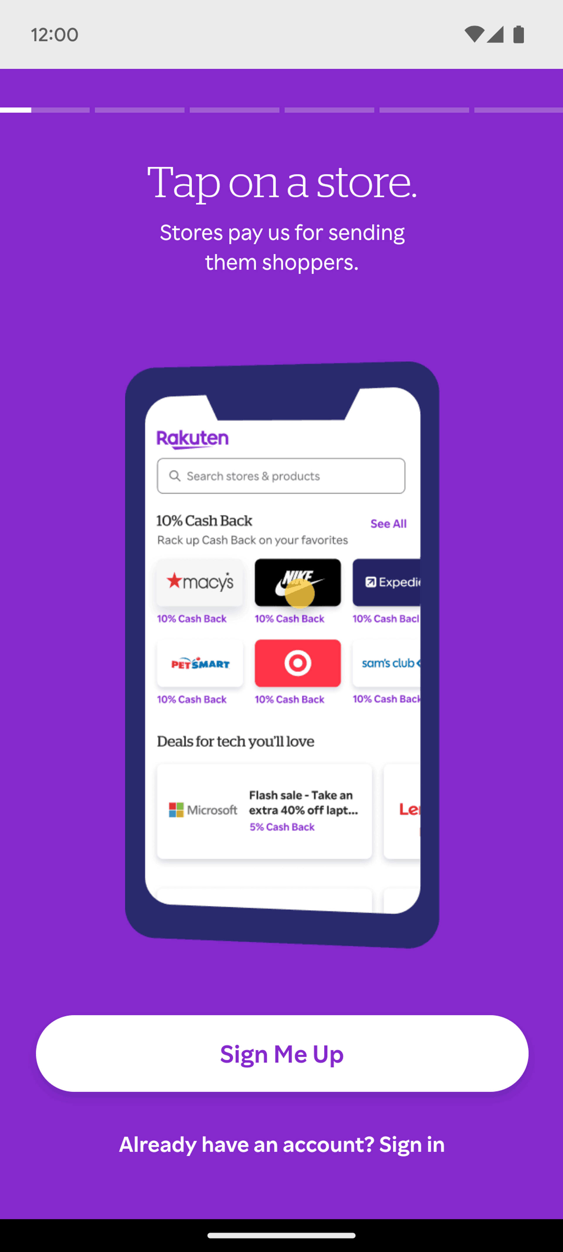 Rakuten Android Shopping interface screenshot 3
