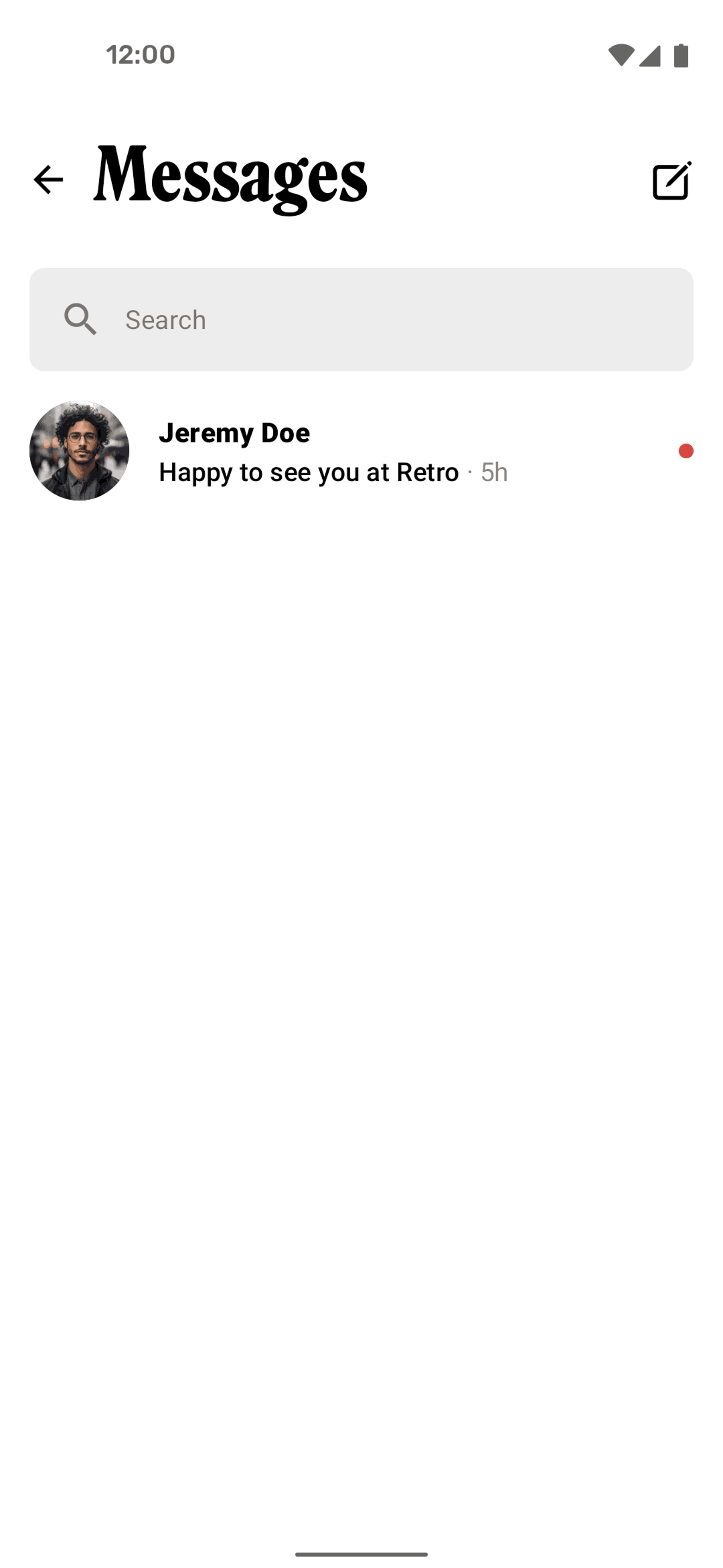 Retro Android Social Networking interface screenshot 7