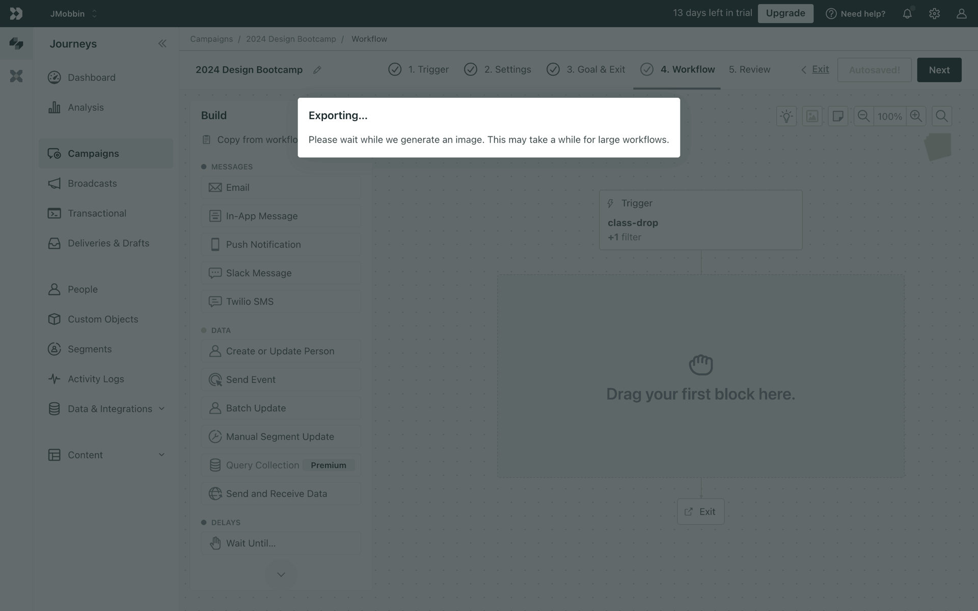 Customer.io Web Business interface screenshot 8