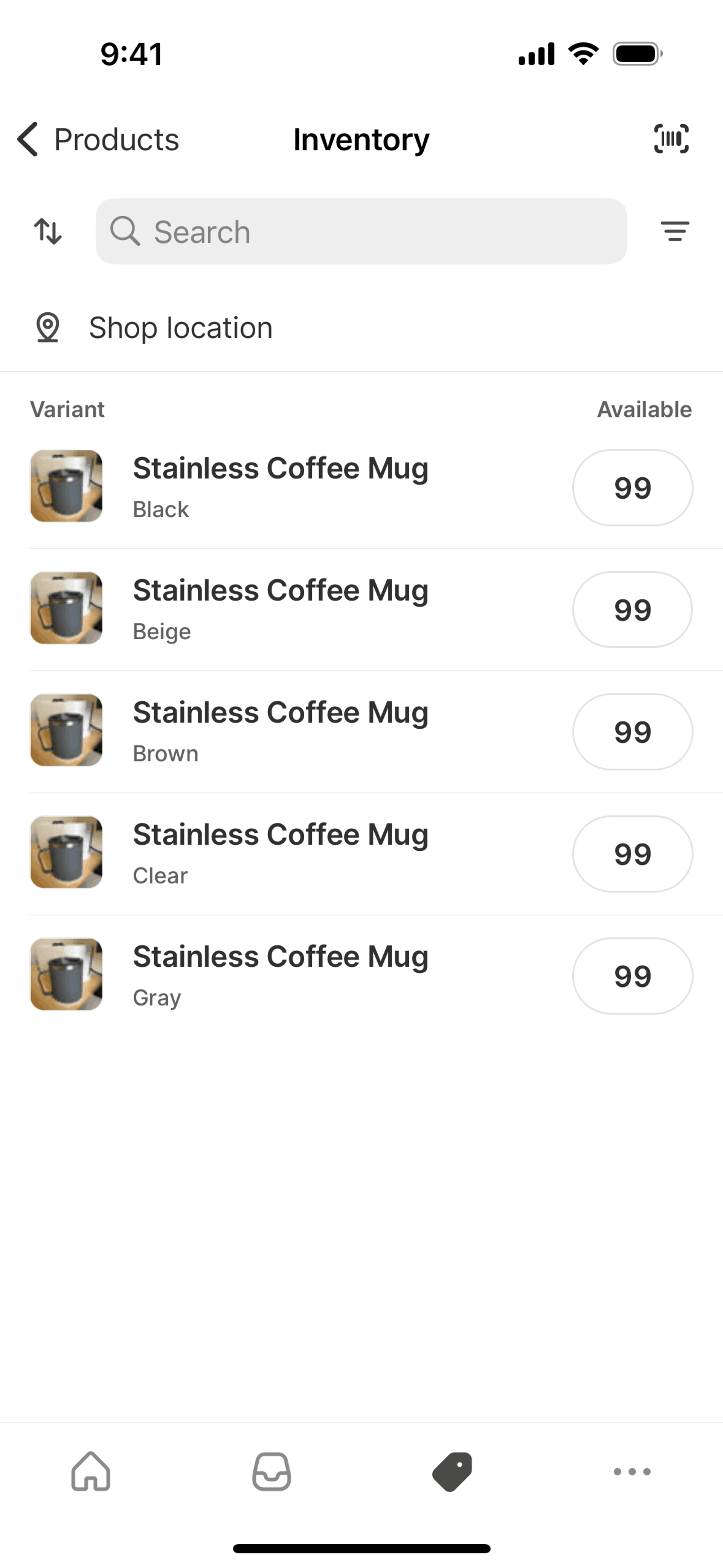 Shopify iOS Business interface screenshot 20