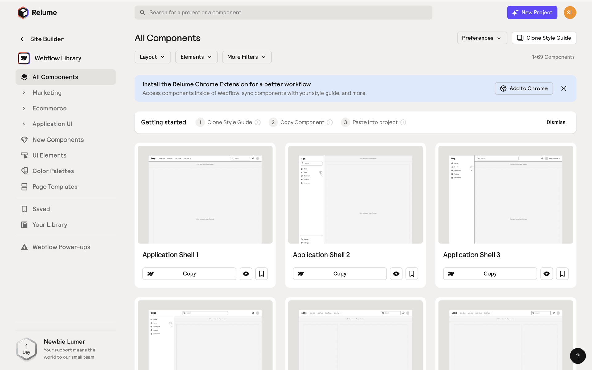 Relume Web AI interface screenshot 16