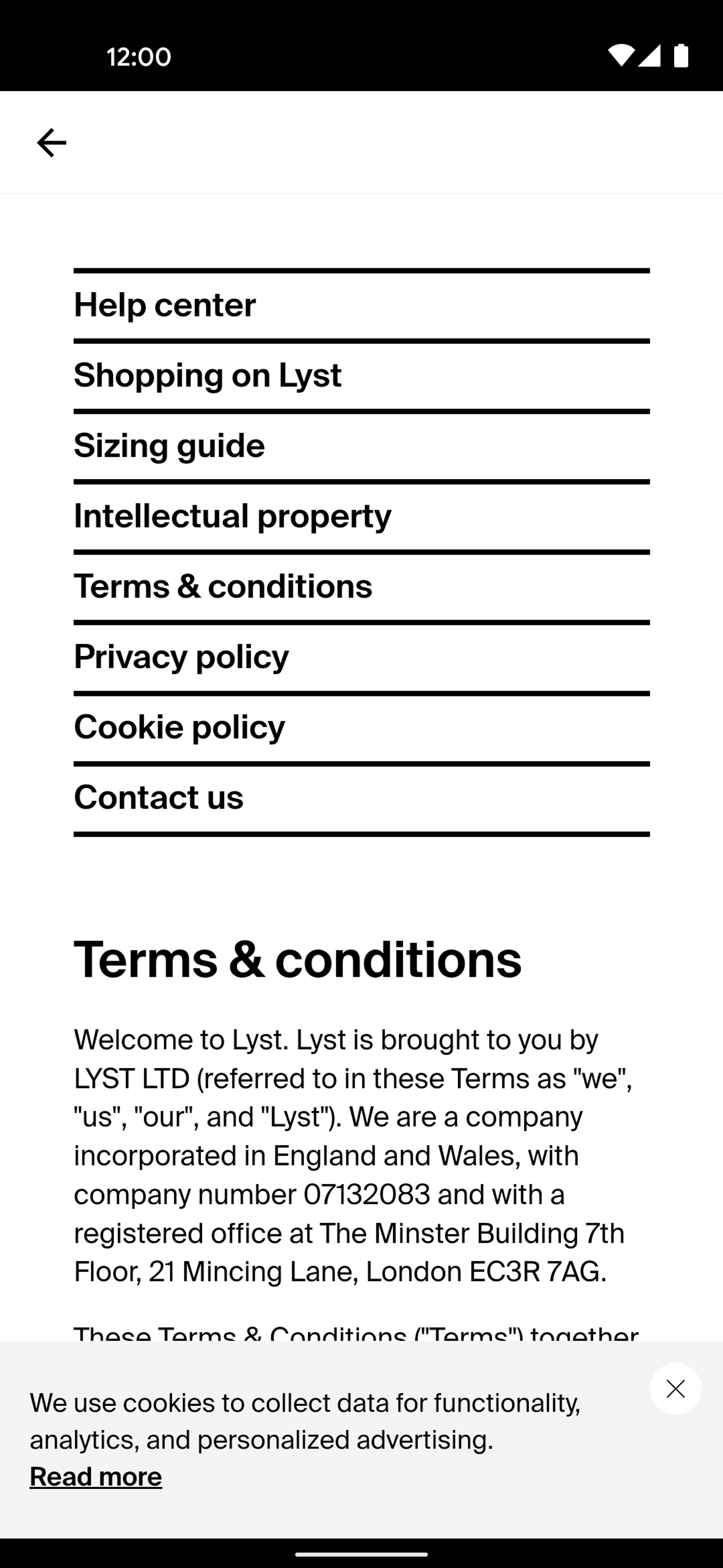 Lyst Android Shopping interface screenshot 7