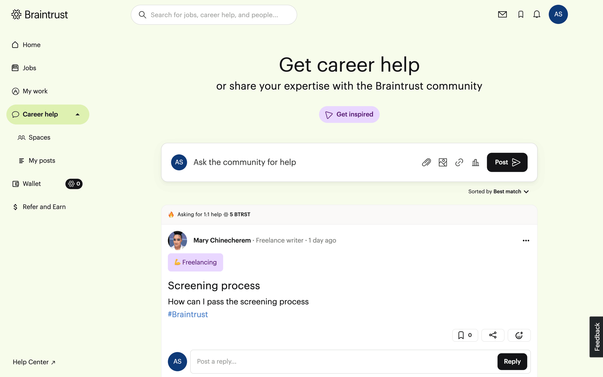 Braintrust Web AI interface screenshot 21