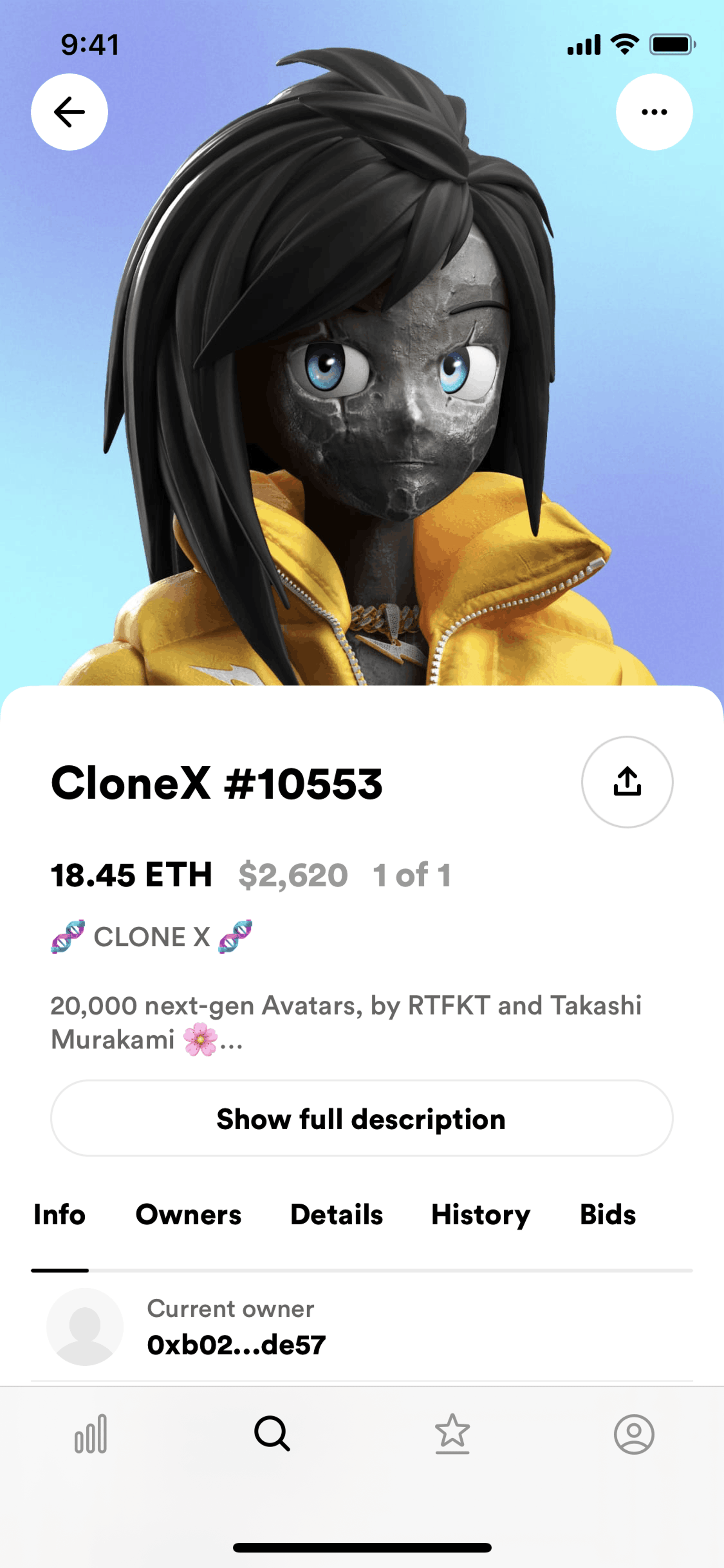 Rarible iOS Crypto & Web3 interface screenshot 17