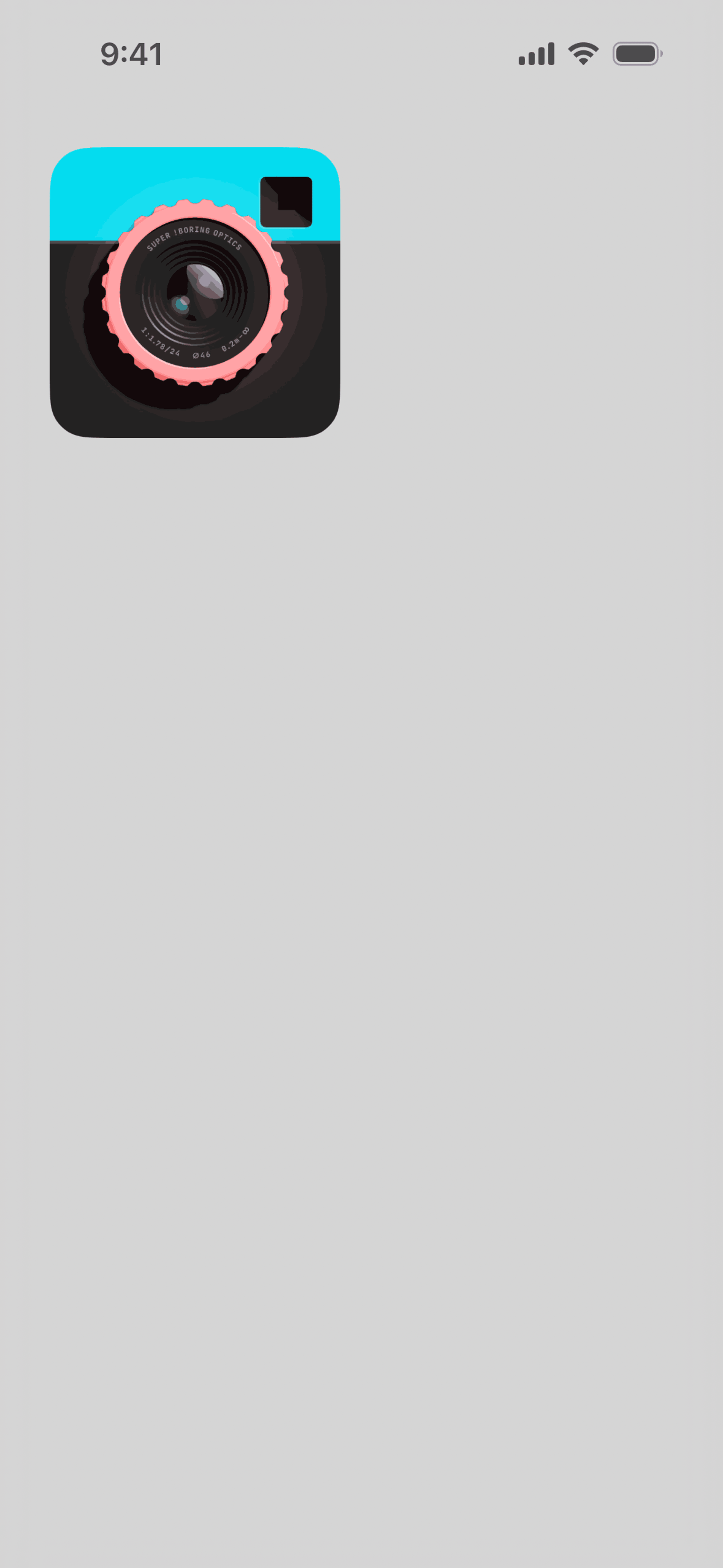 (Not Boring) Camera iOS Photo & Video interface screenshot 2