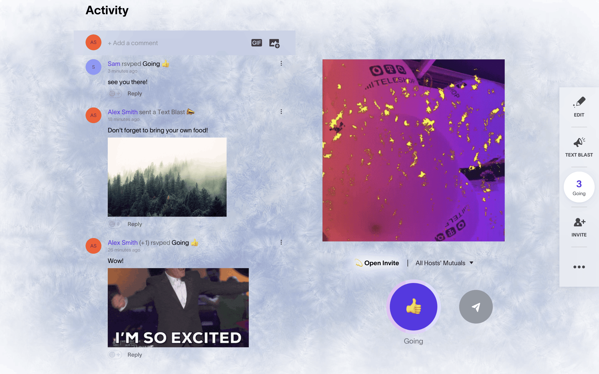 Partiful Web Lifestyle interface screenshot 6