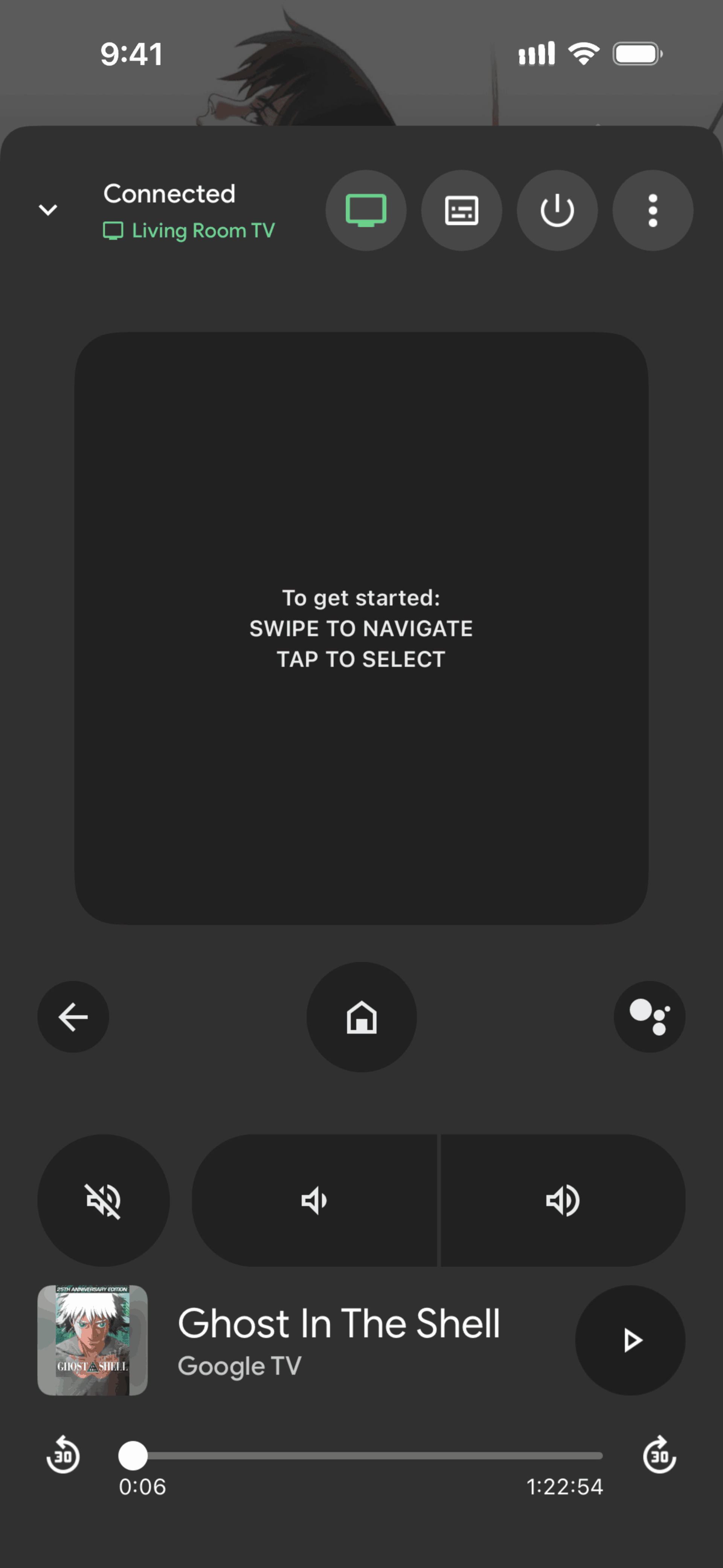 Google TV iOS Entertainment interface screenshot 5
