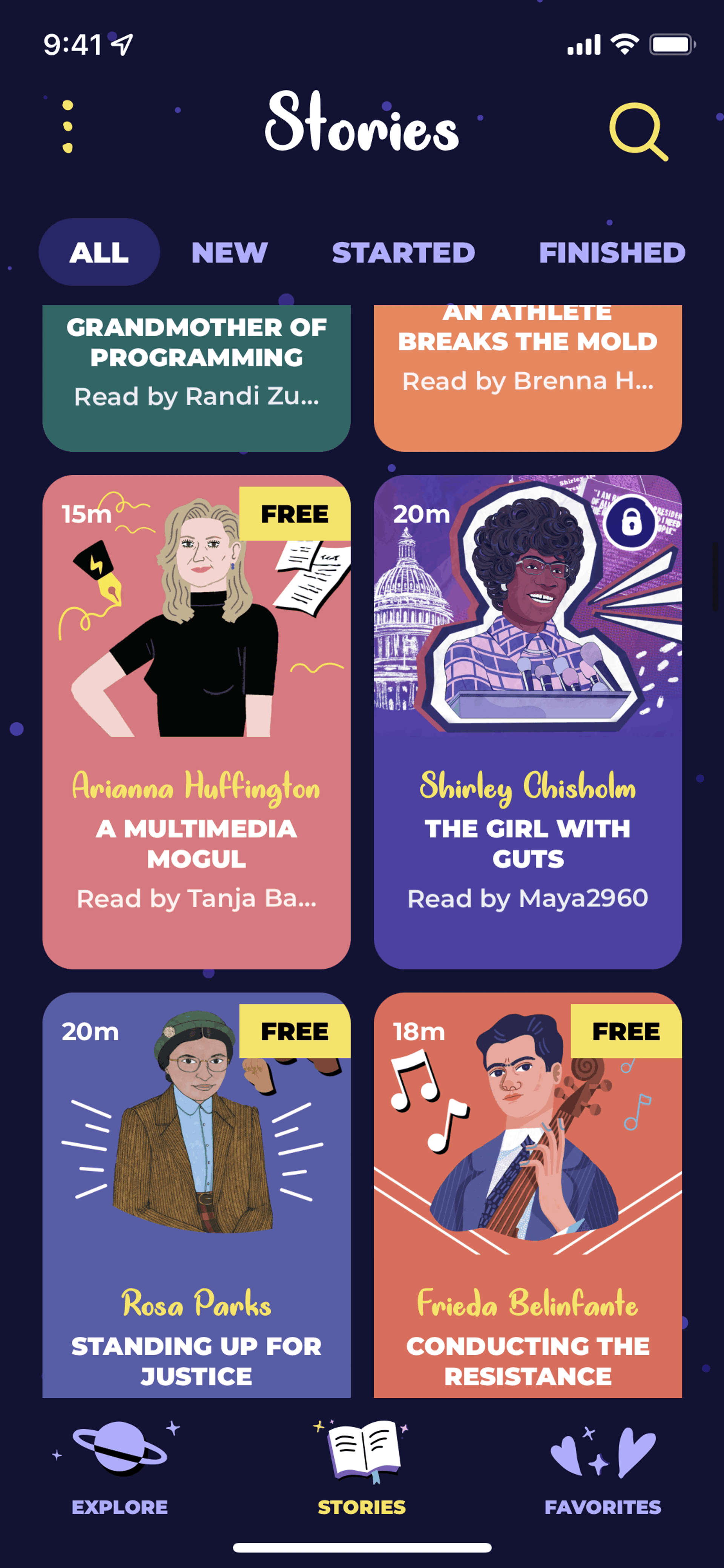 Rebel Girls iOS Lifestyle interface screenshot 8
