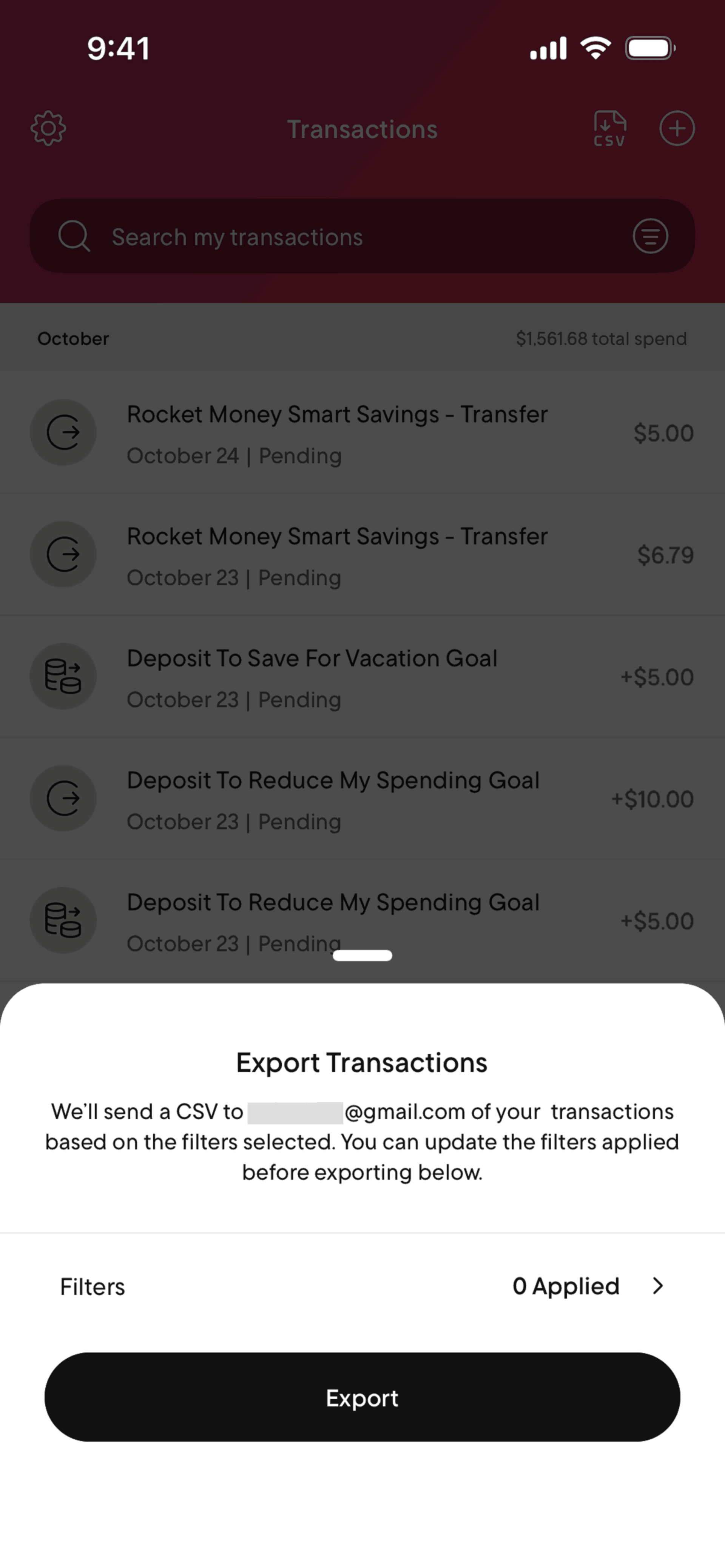 Rocket Money iOS Finance interface screenshot 24