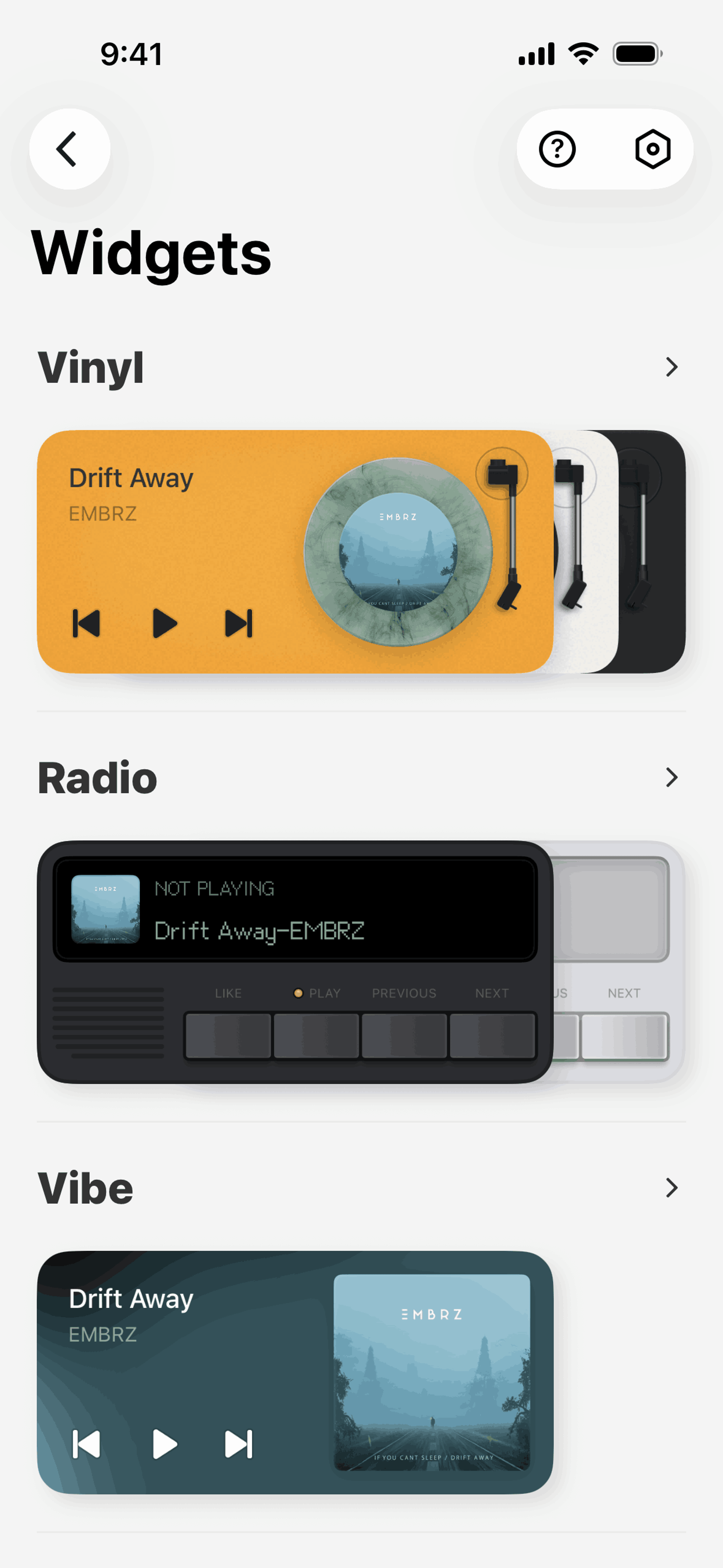 MD Vinyl iOS Music & Audio interface screenshot 17