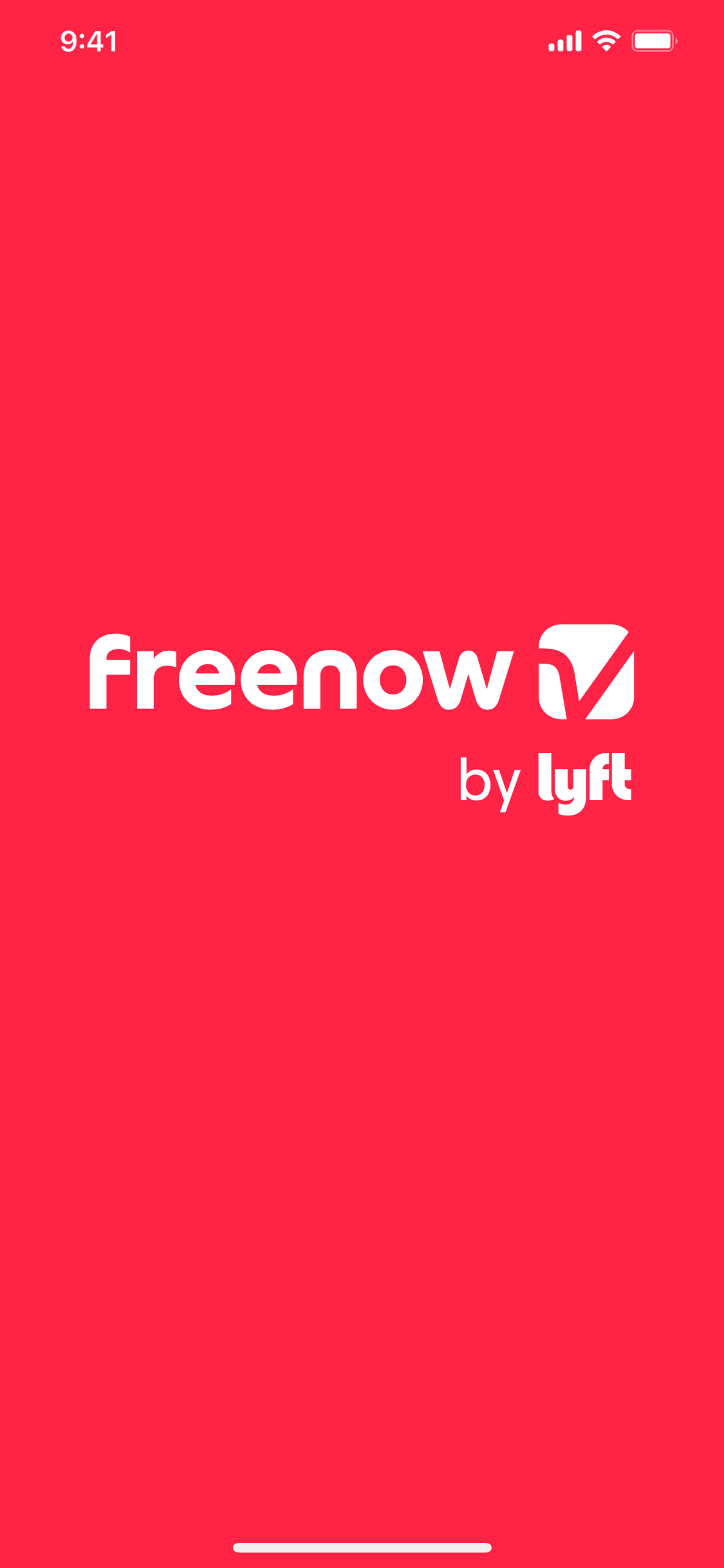FREENOW iOS Travel & Transportation interface screenshot 1