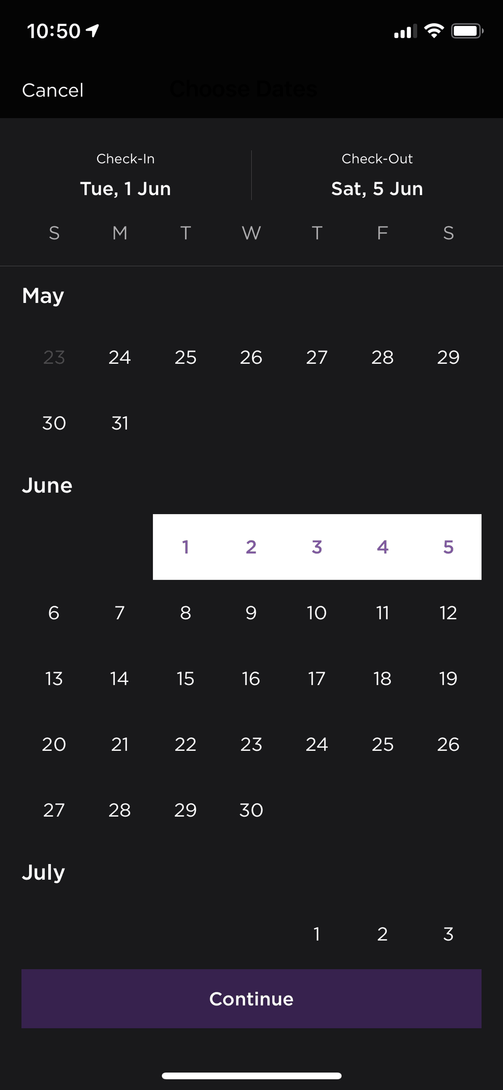 HotelTonight iOS Travel & Transportation interface screenshot 5