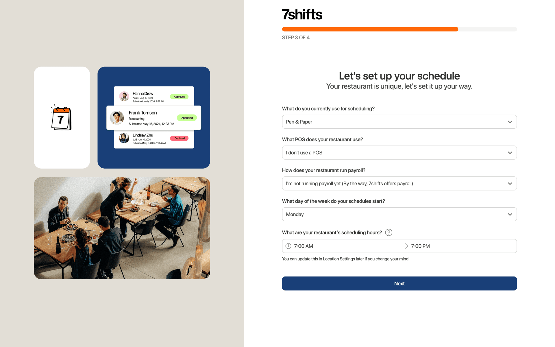 7shifts Web Business interface screenshot 18