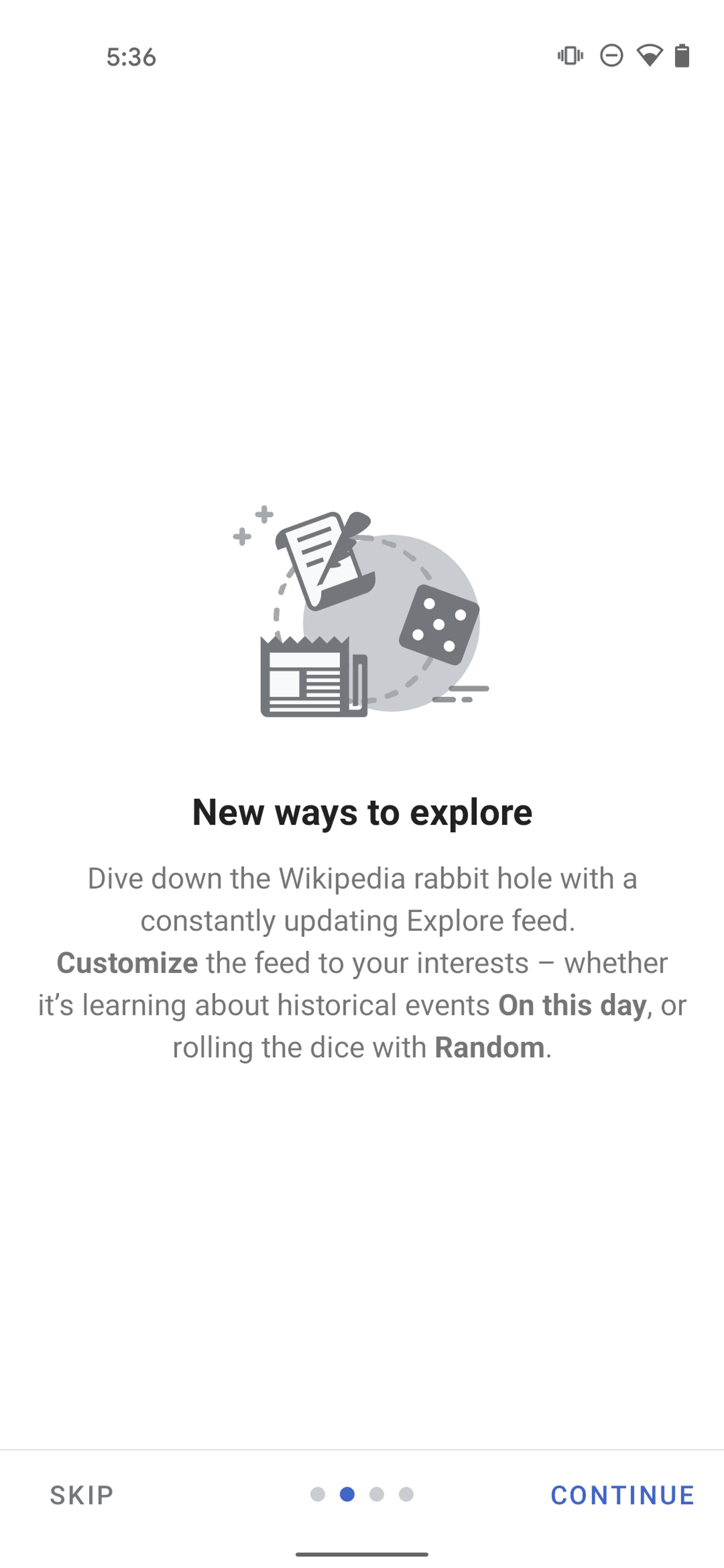 Wikipedia Android Reference interface screenshot 7