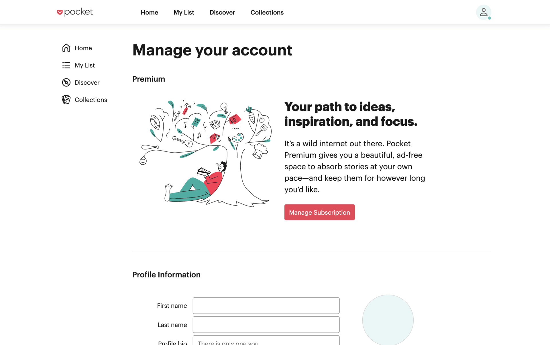 Pocket Web News interface screenshot 5