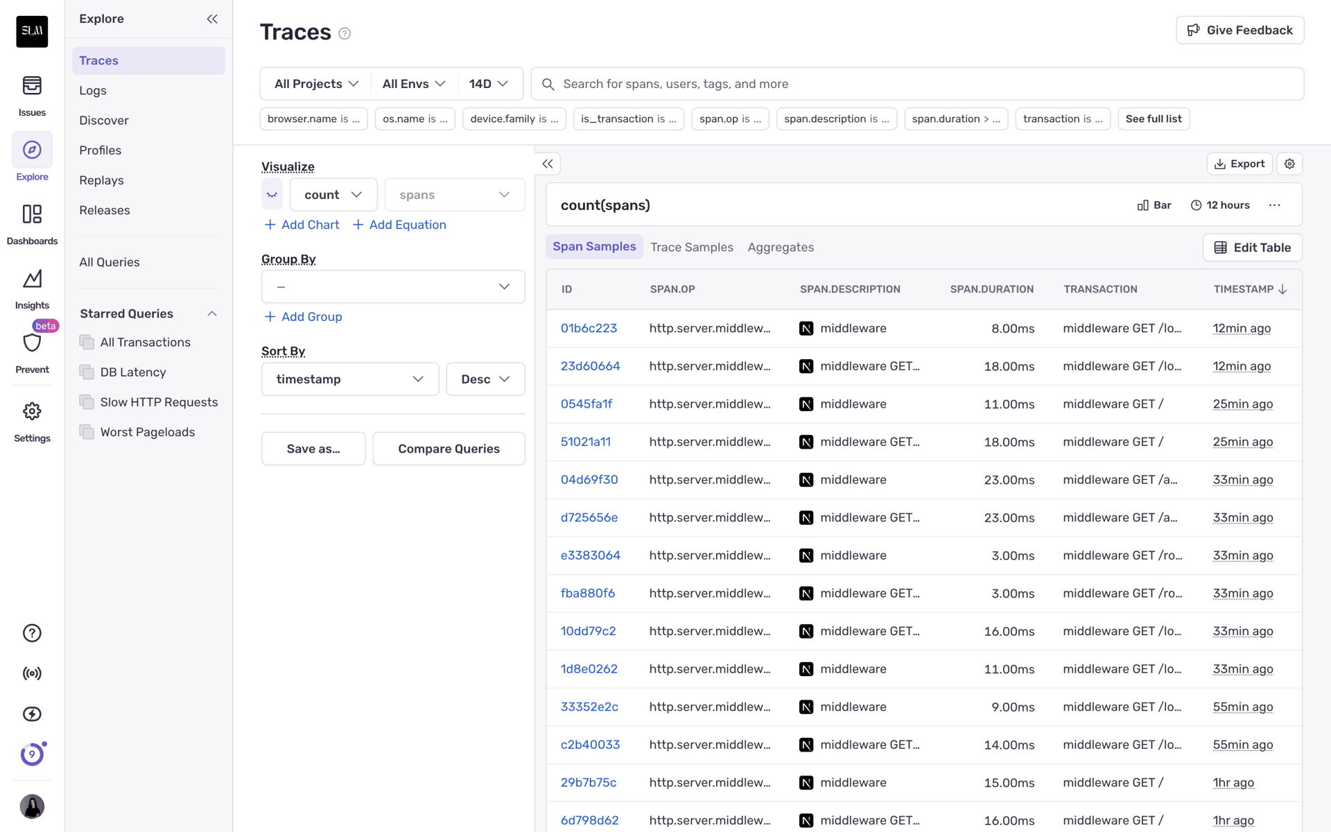 Sentry Web Developer Tools interface screenshot 4