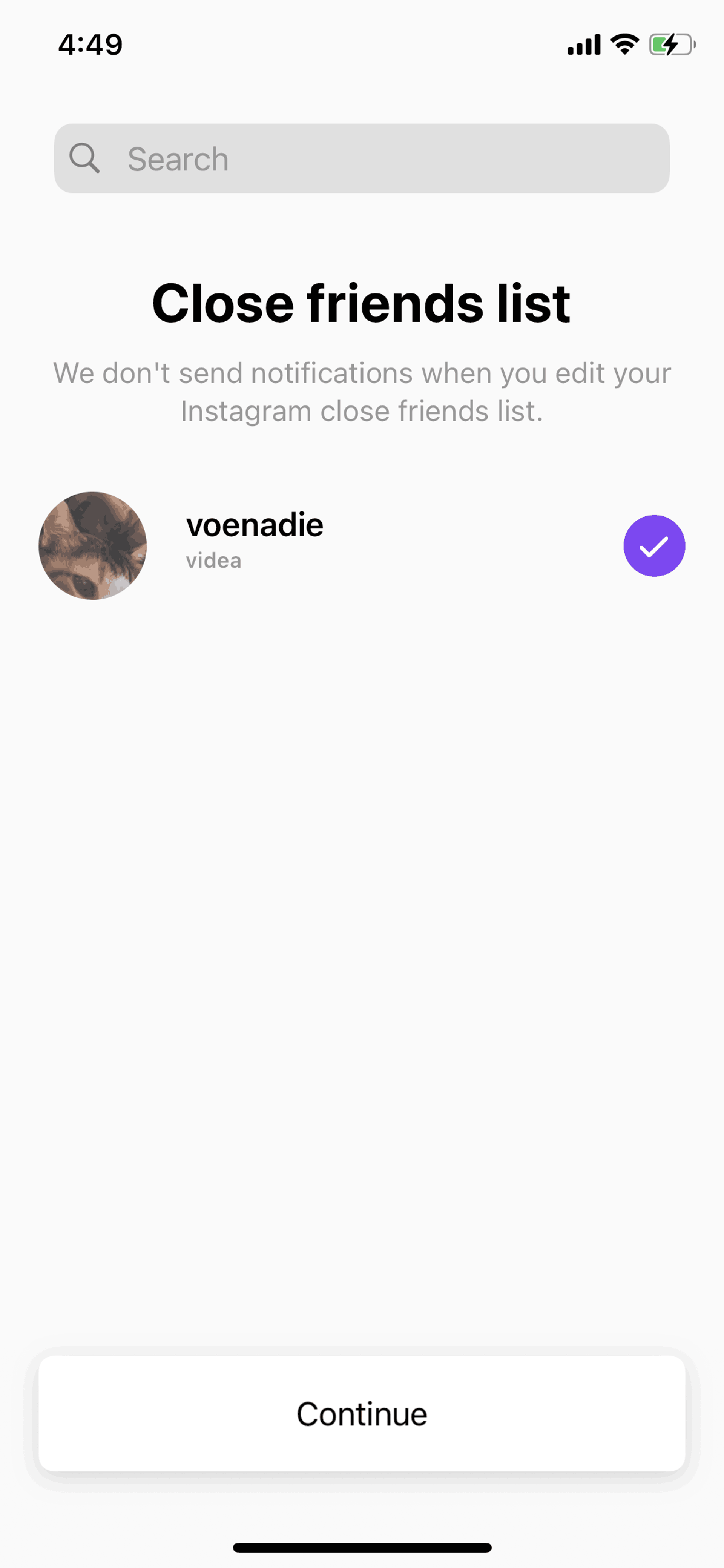 Threads iOS Photo & Video interface screenshot 6