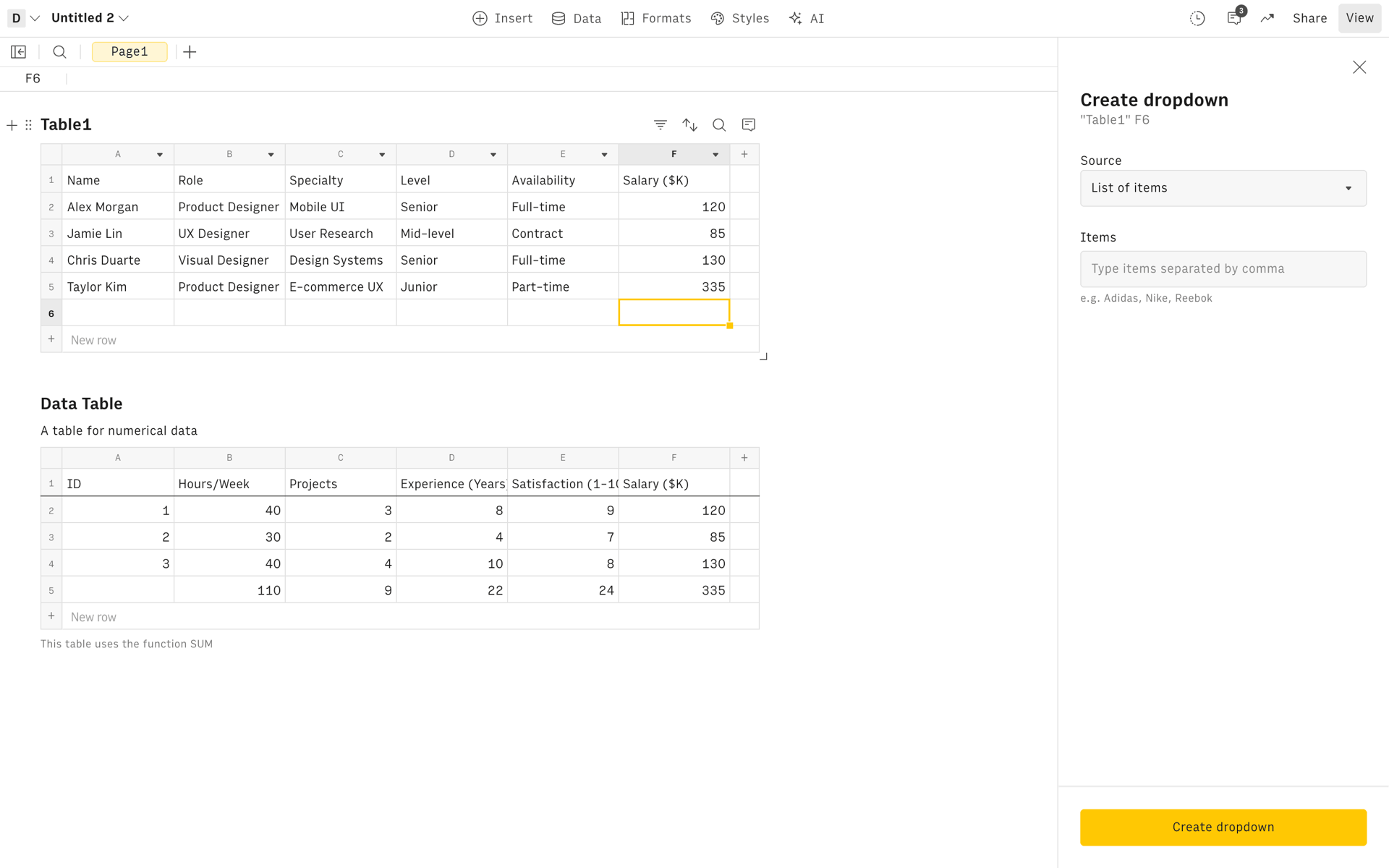 Rows Web AI interface screenshot 23
