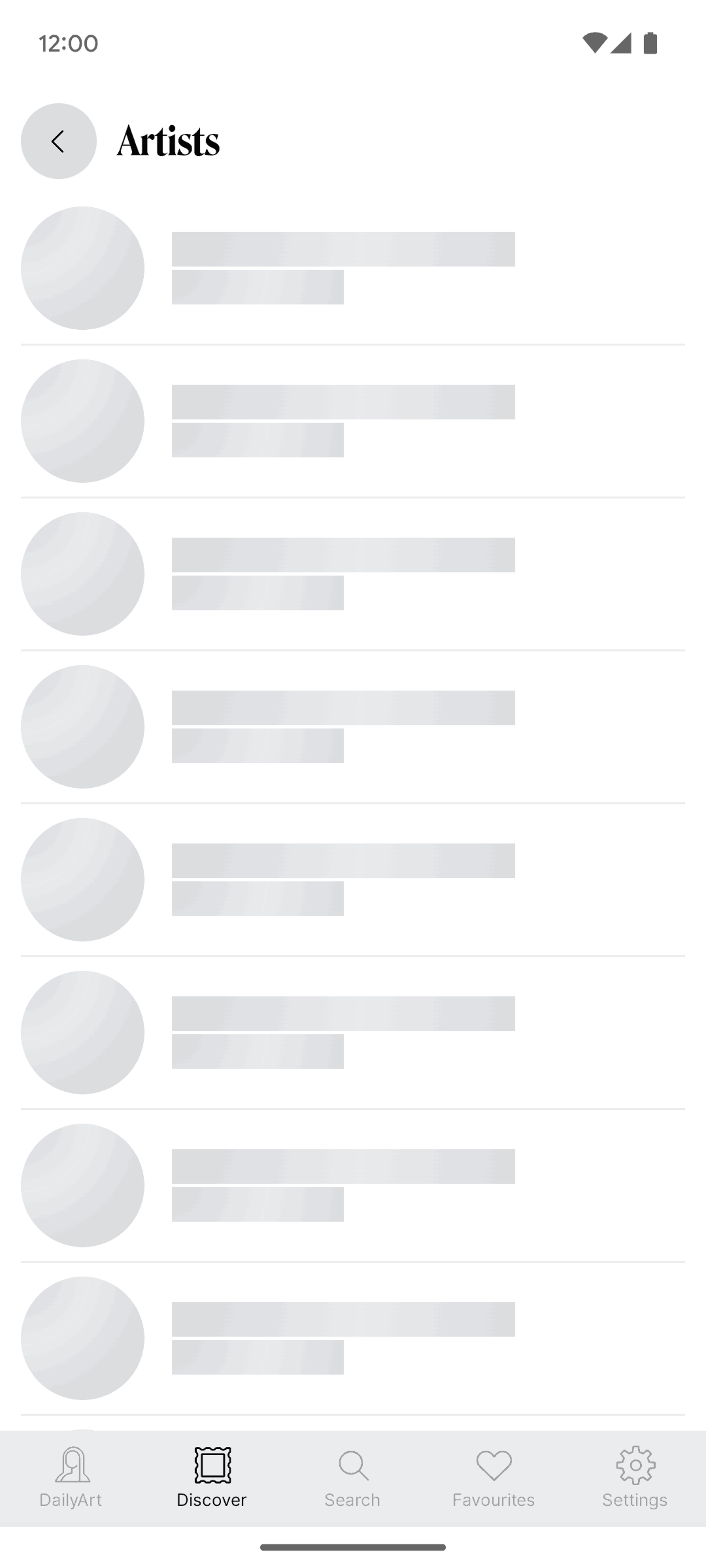 DailyArt Android Education interface screenshot 23