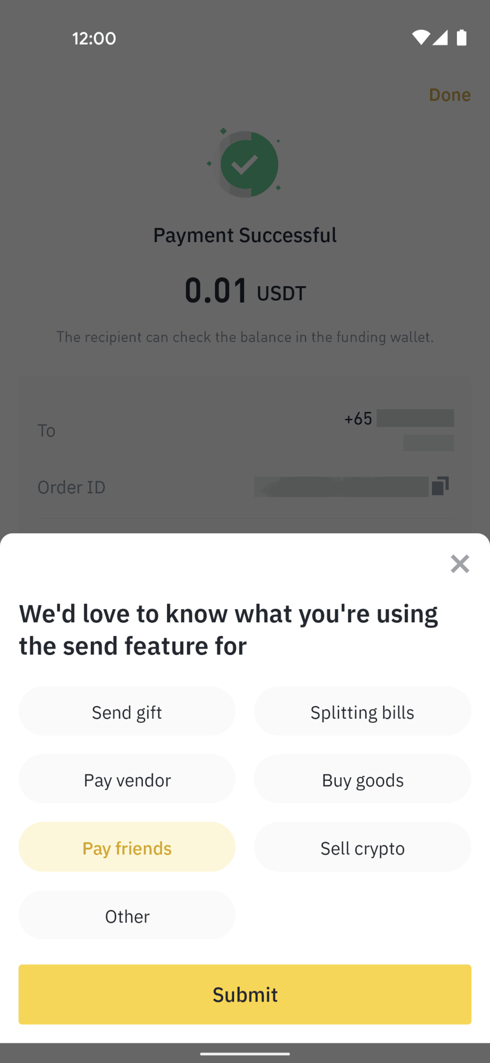 Binance Android Finance interface screenshot 20
