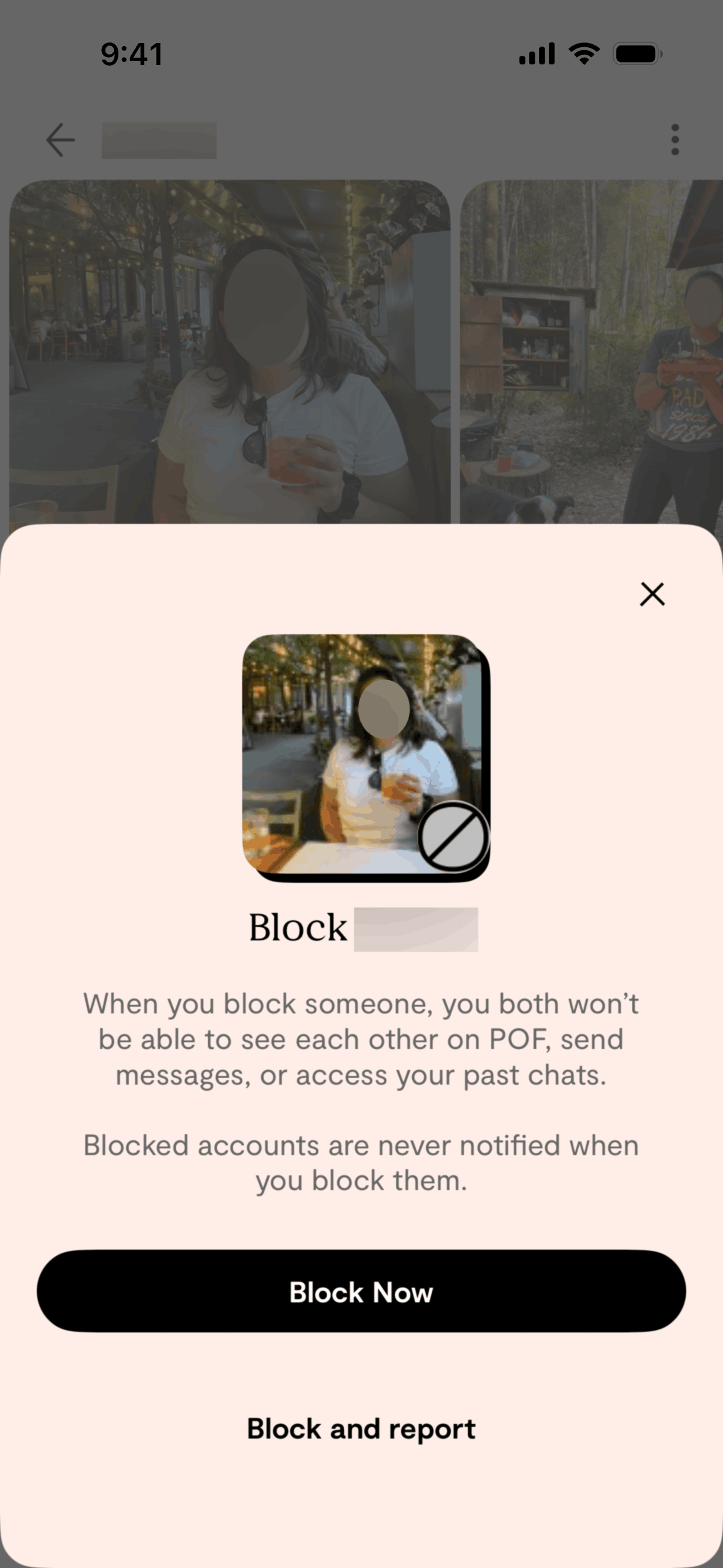 Plenty of Fish iOS dating interface screenshot 5
