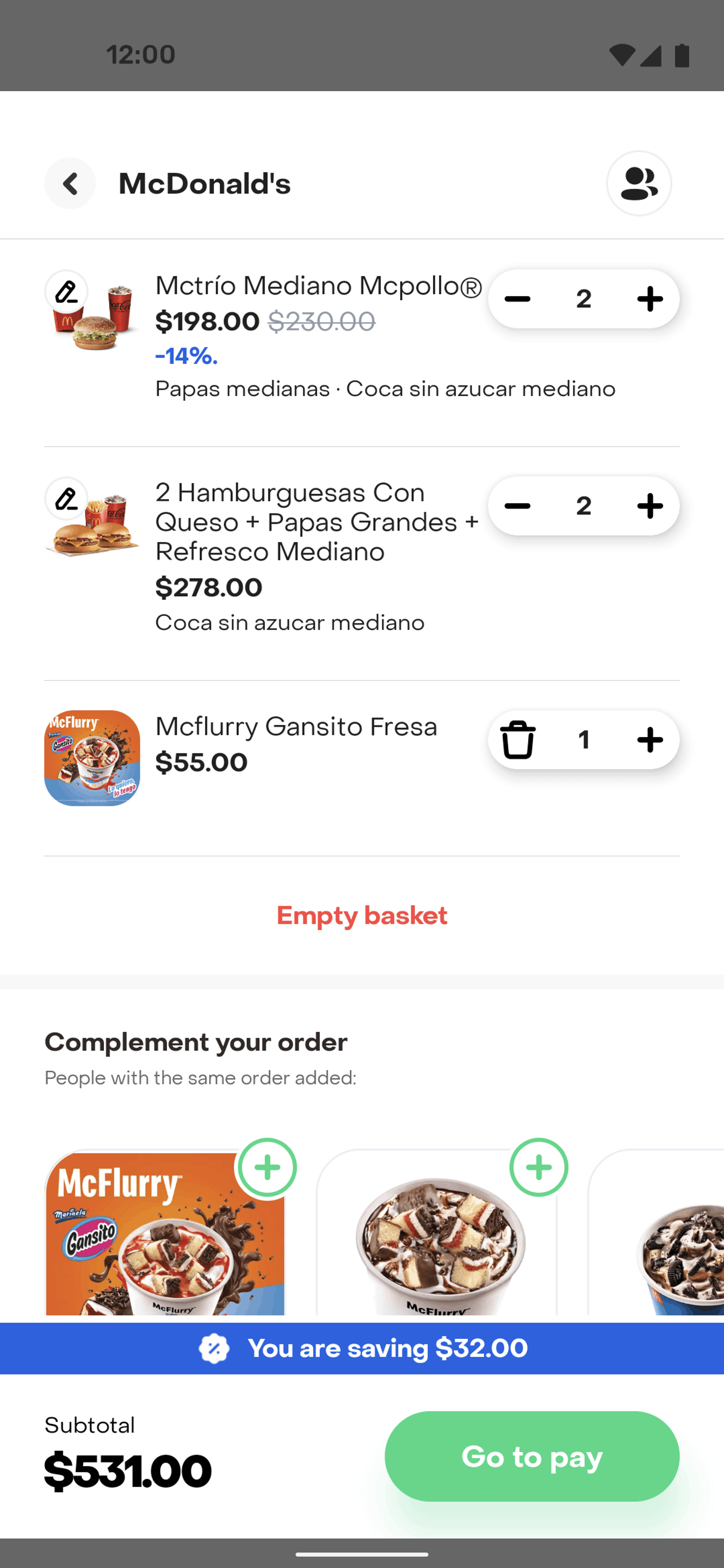 Rappi Android Food & Drink interface screenshot 13