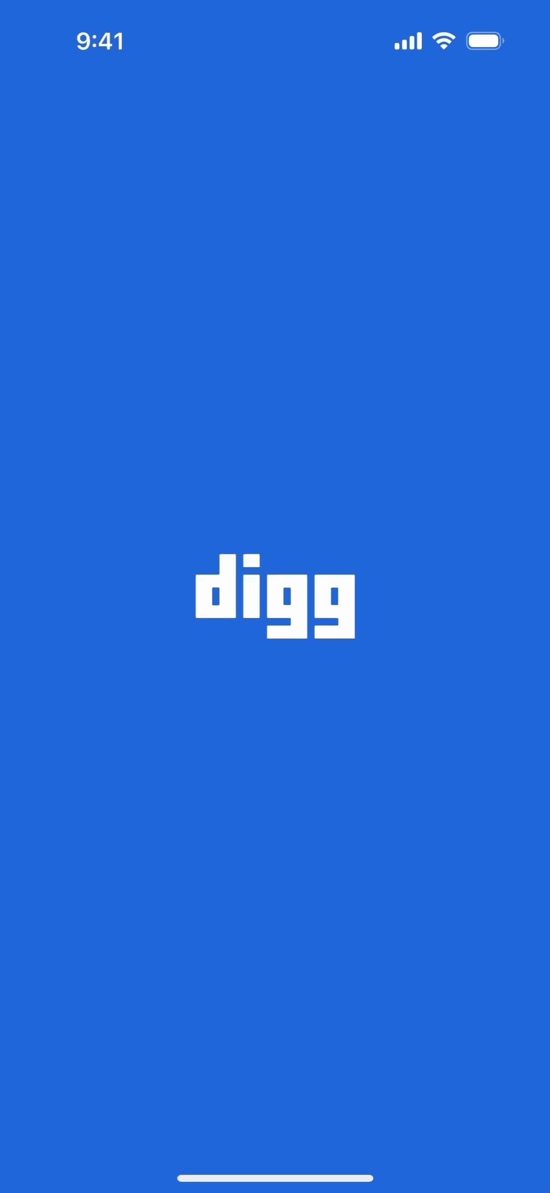 Digg iOS Social Networking interface screenshot 1
