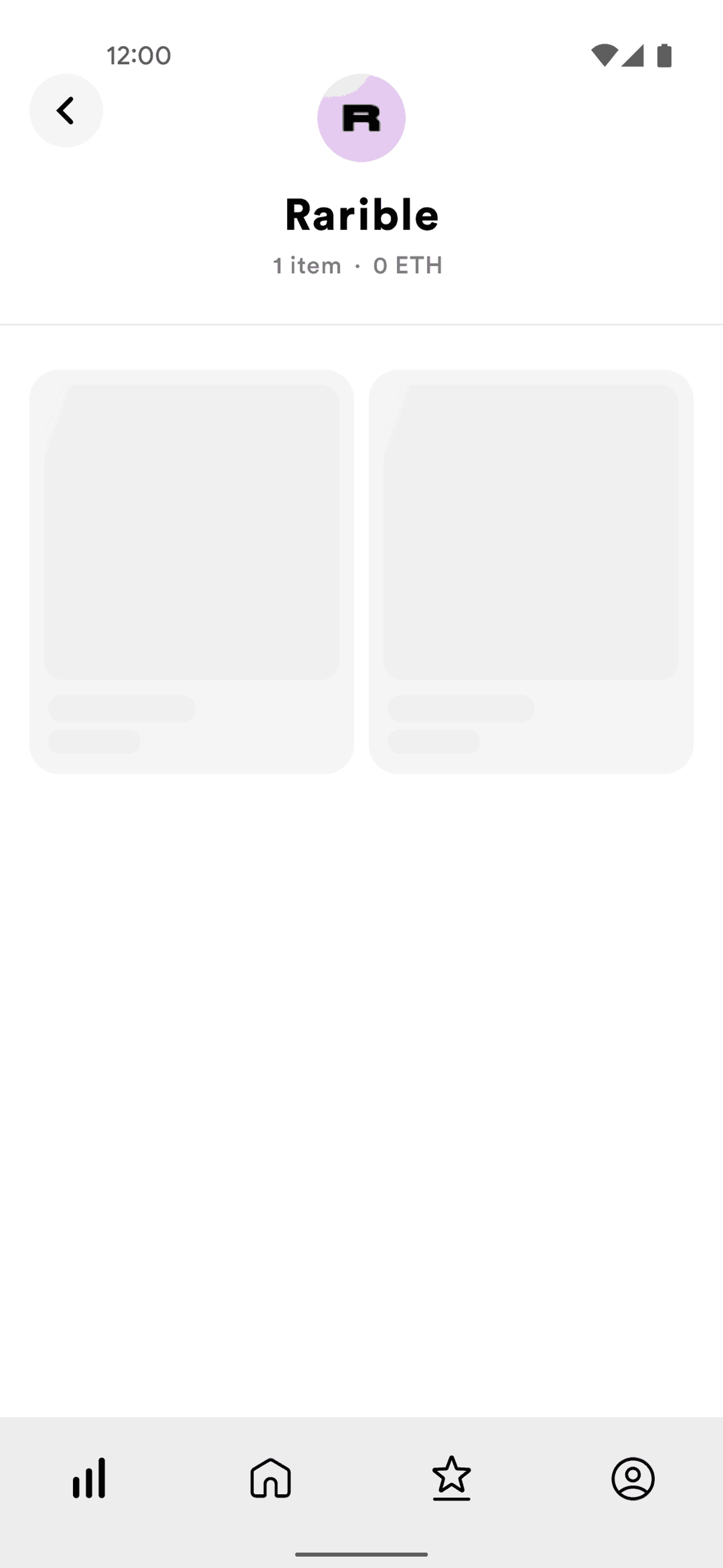 Rarible Android Shopping interface screenshot 21