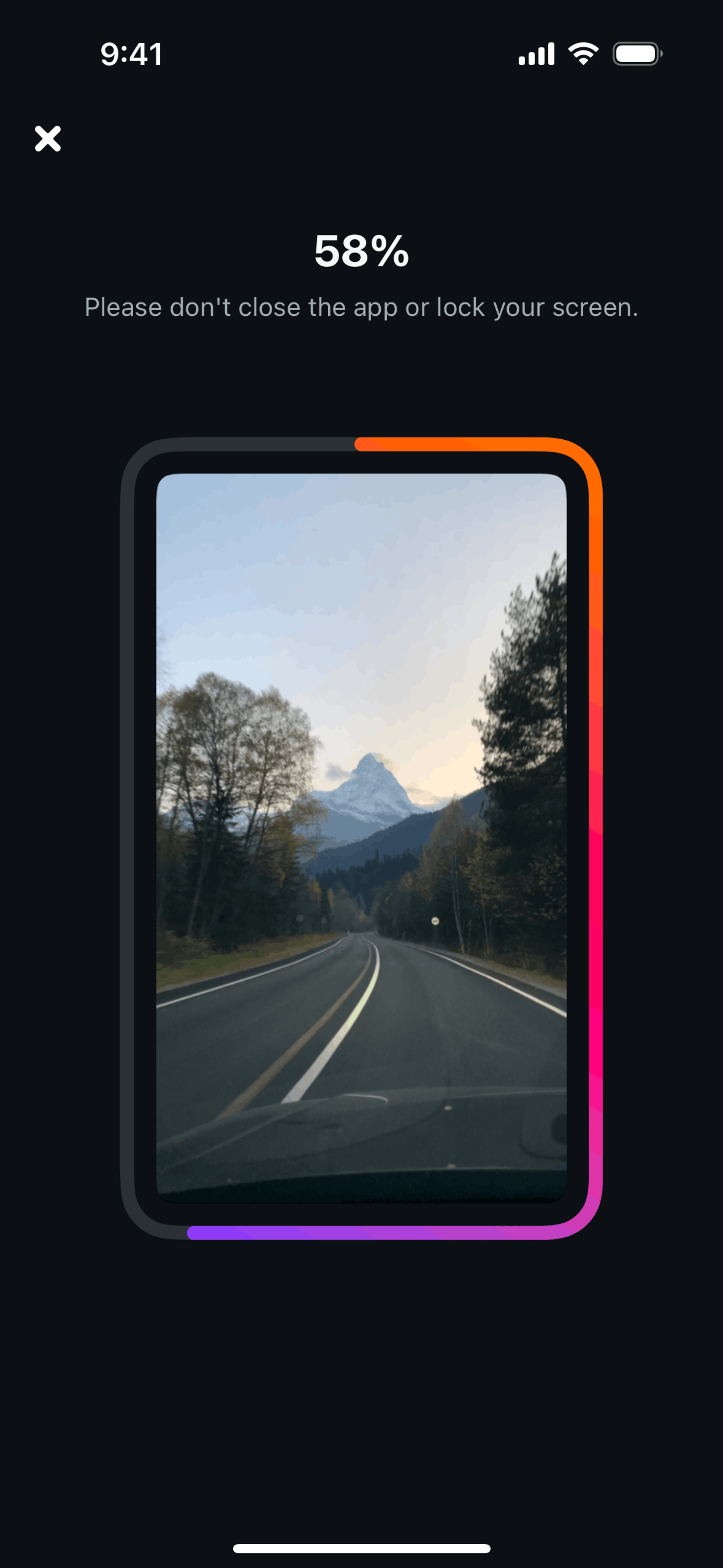 Edits iOS Photo & Video interface screenshot 4