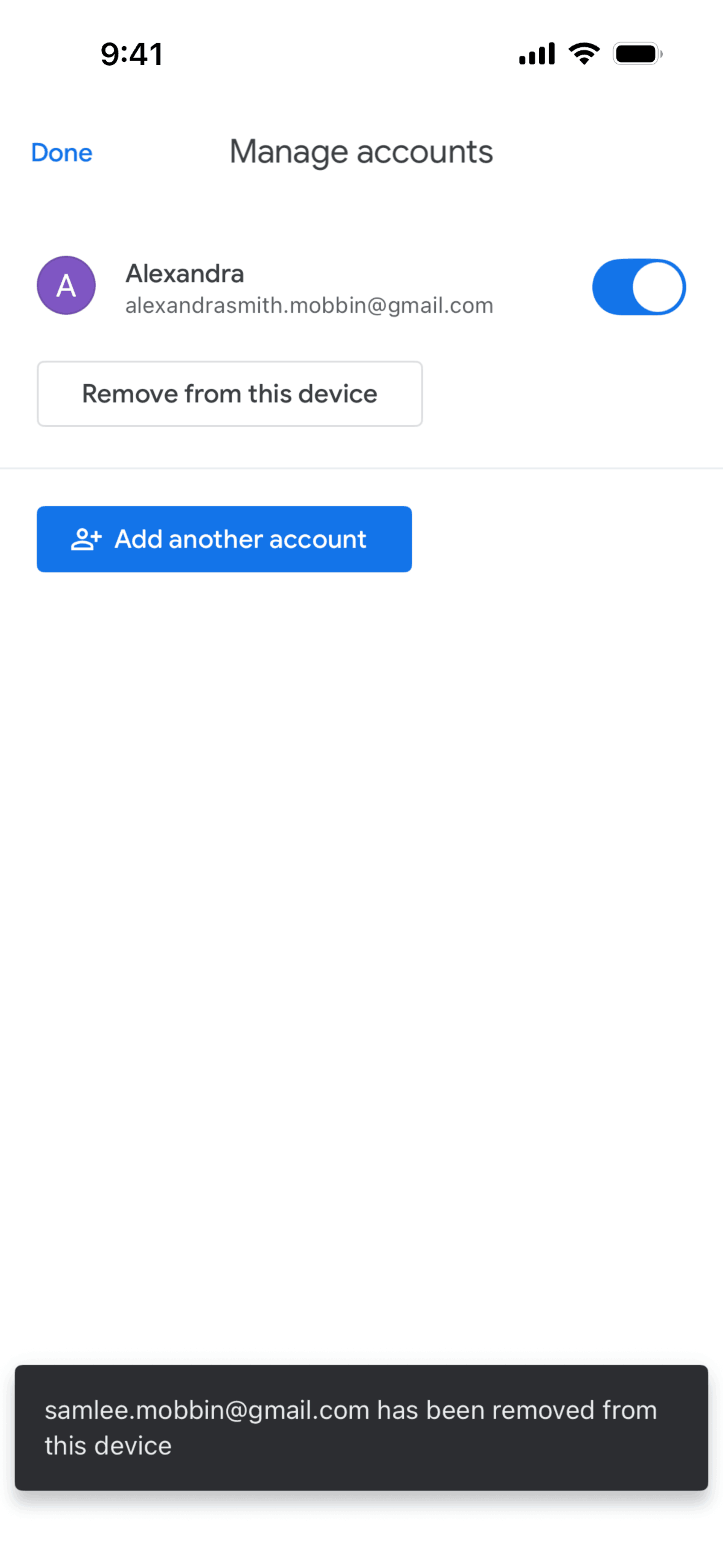 Google Drive iOS Productivity interface screenshot 9