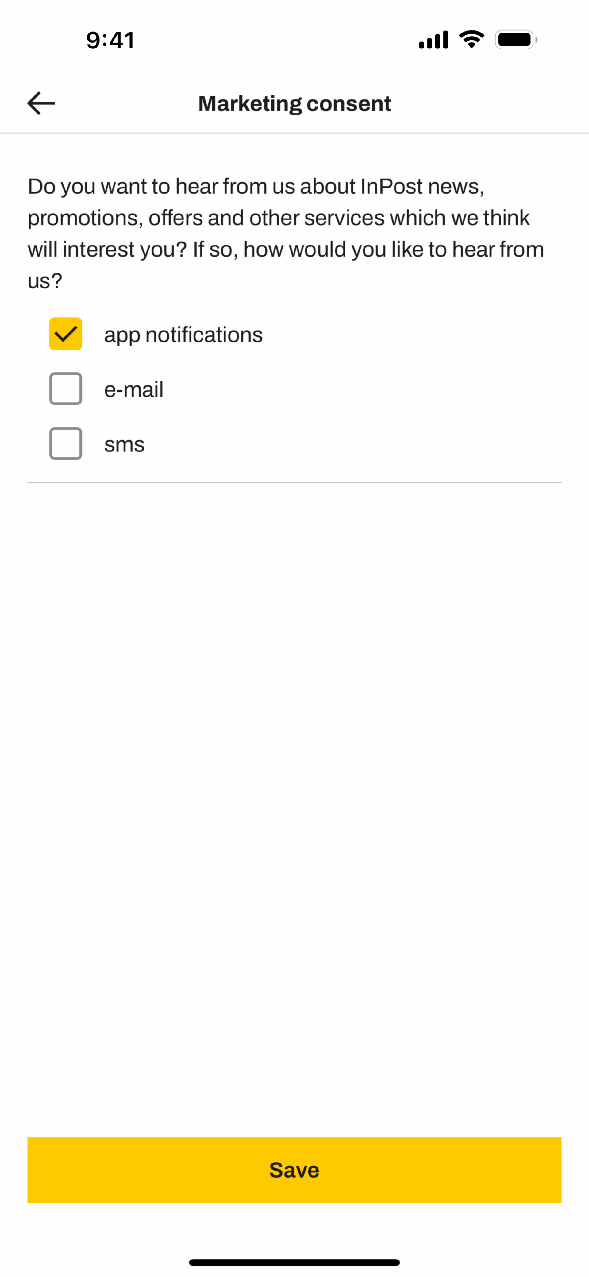 InPost UK iOS Shopping interface screenshot 21