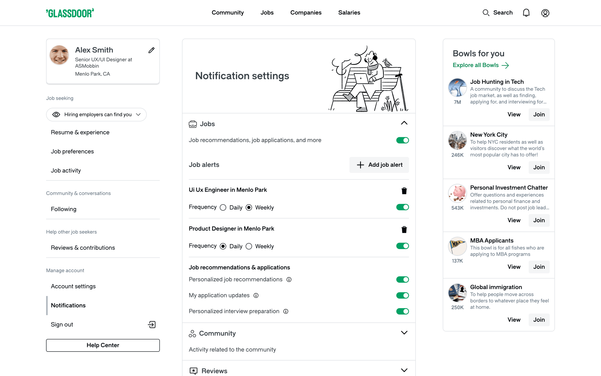 Glassdoor Web Business interface screenshot 17