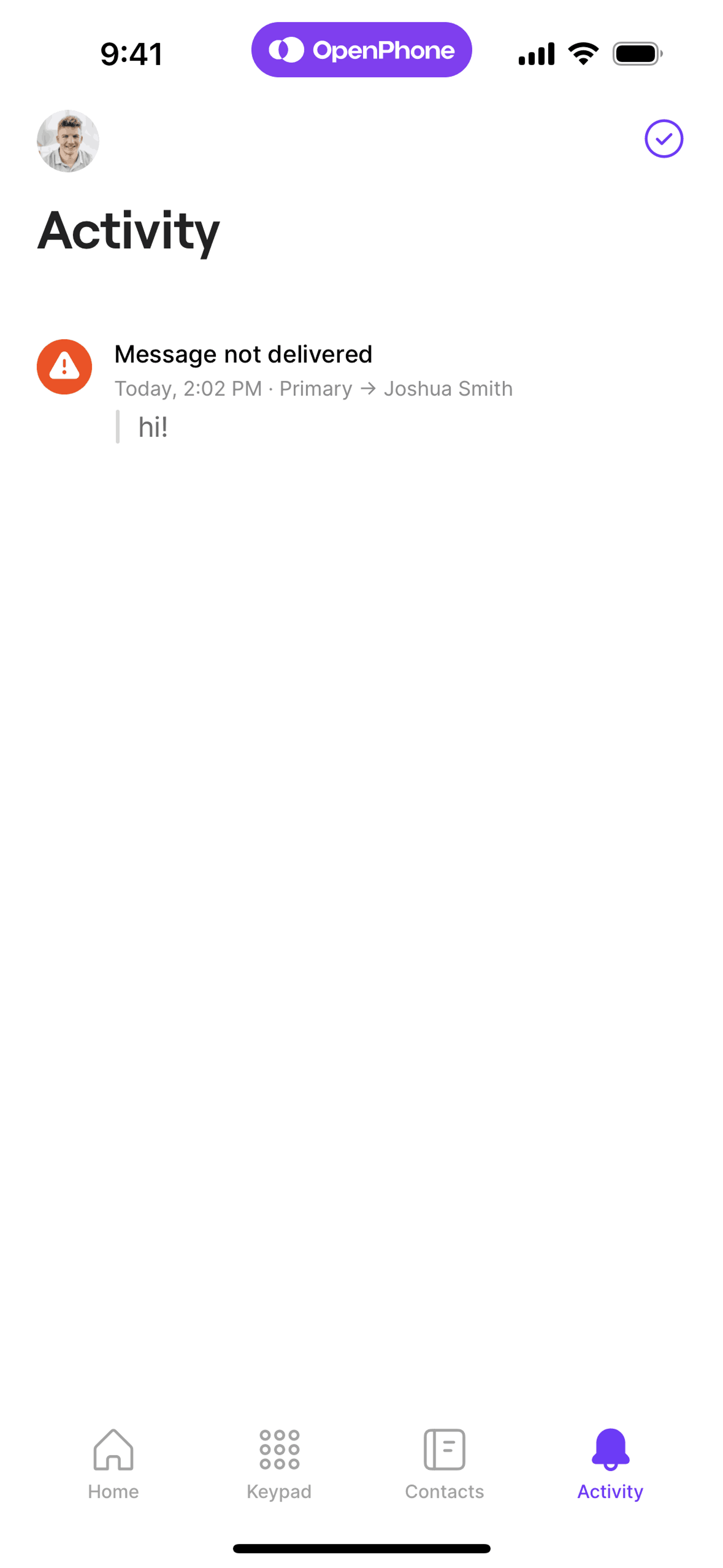 OpenPhone iOS Business interface screenshot 7