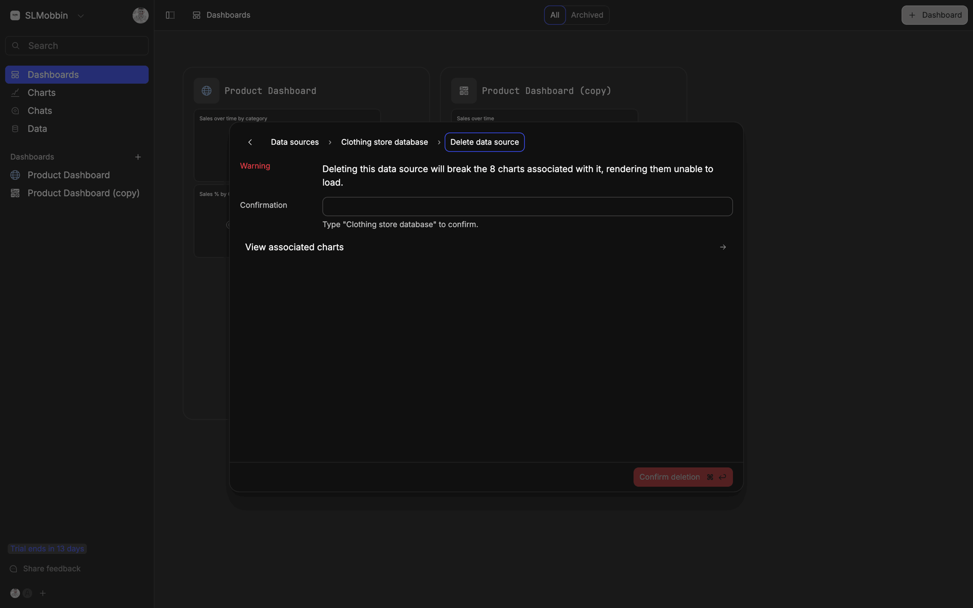 Basedash Web Business interface screenshot 14