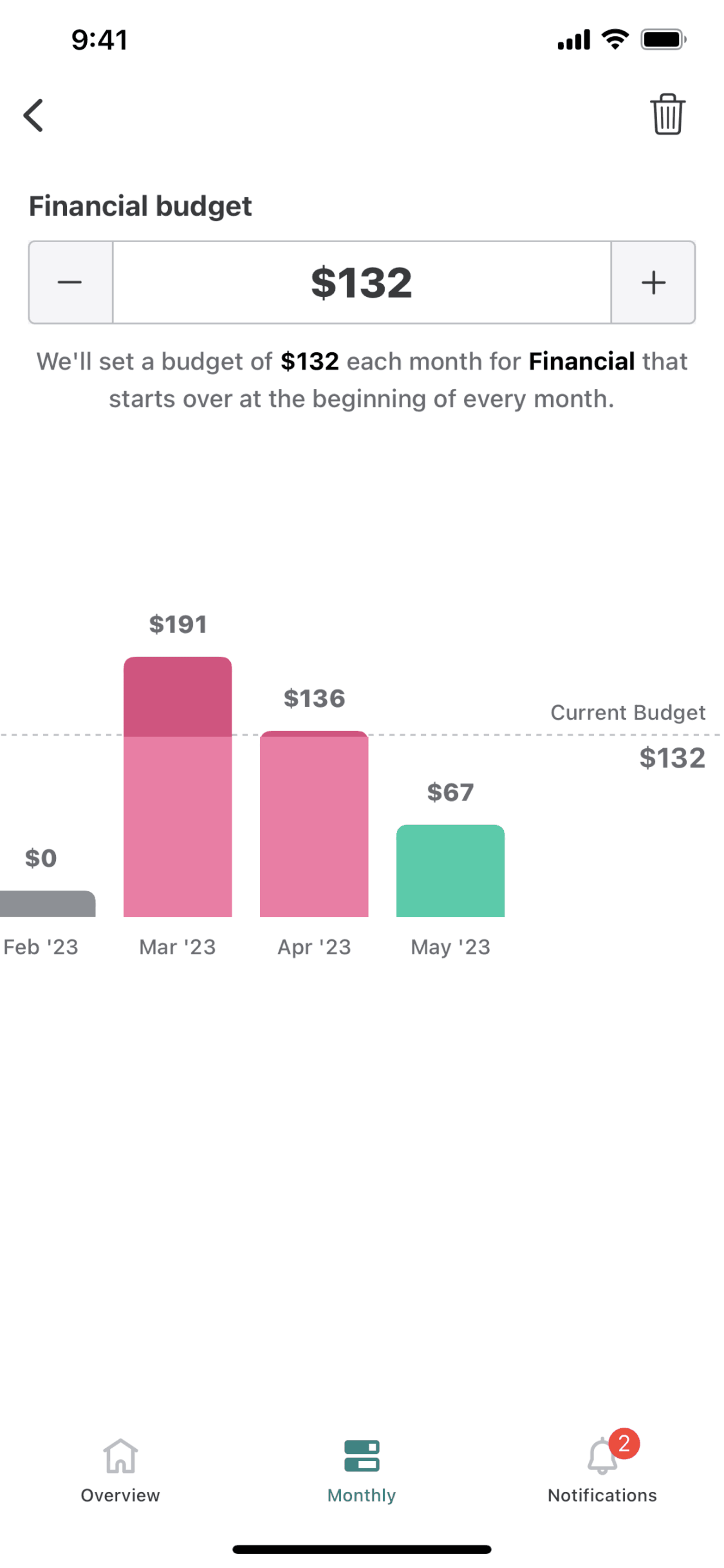 Mint iOS Finance interface screenshot 14