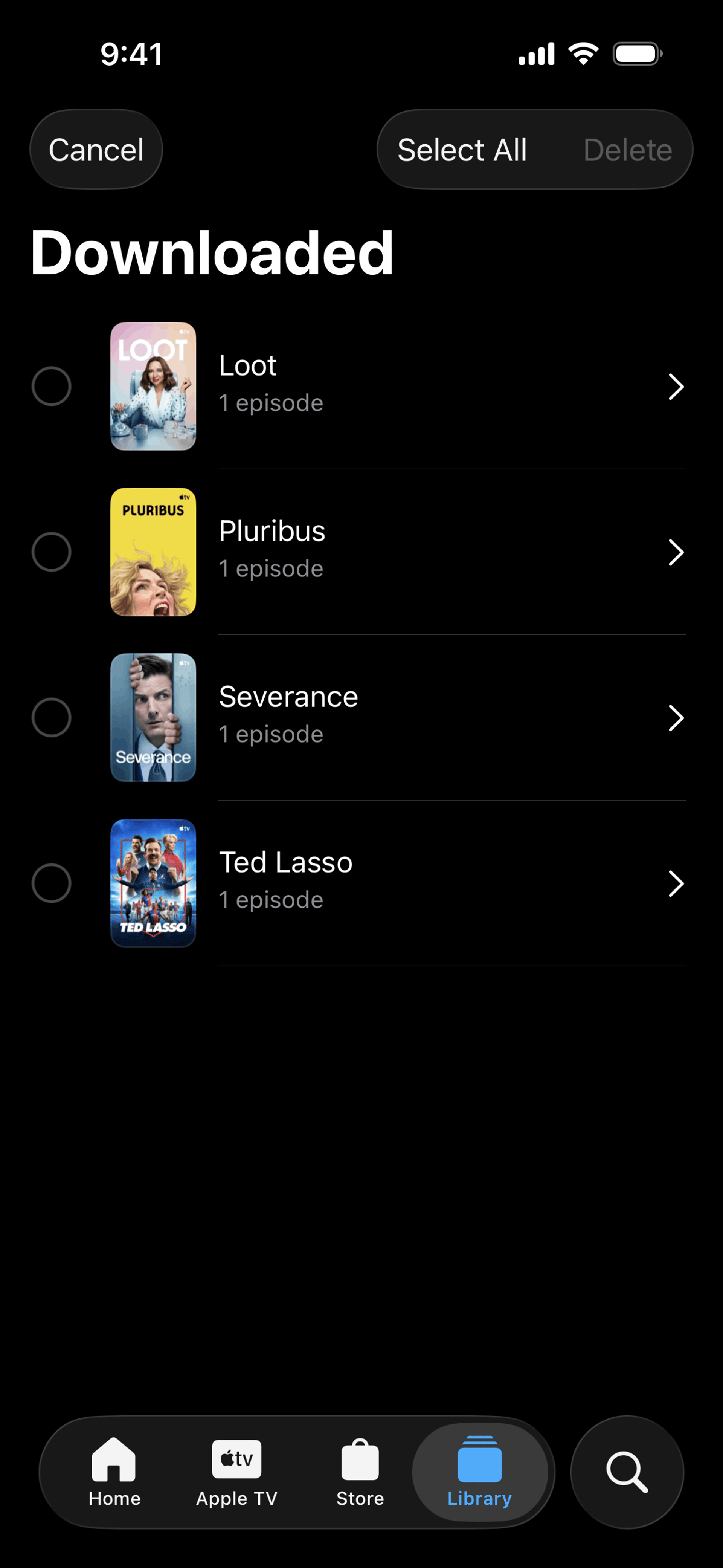 Apple TV iOS Entertainment interface screenshot 11